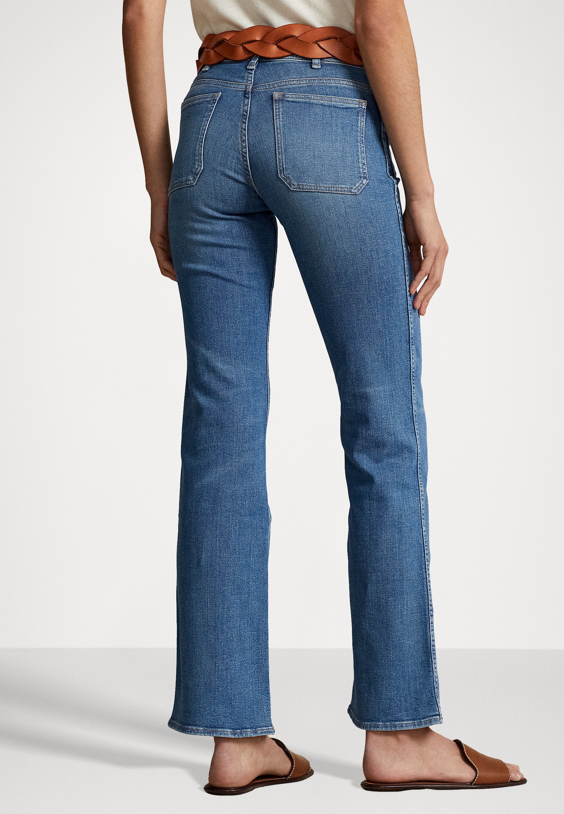 Polo Ralph Lauren STANDARD FULL LENGTH - Flared Jeans - howes wash/red