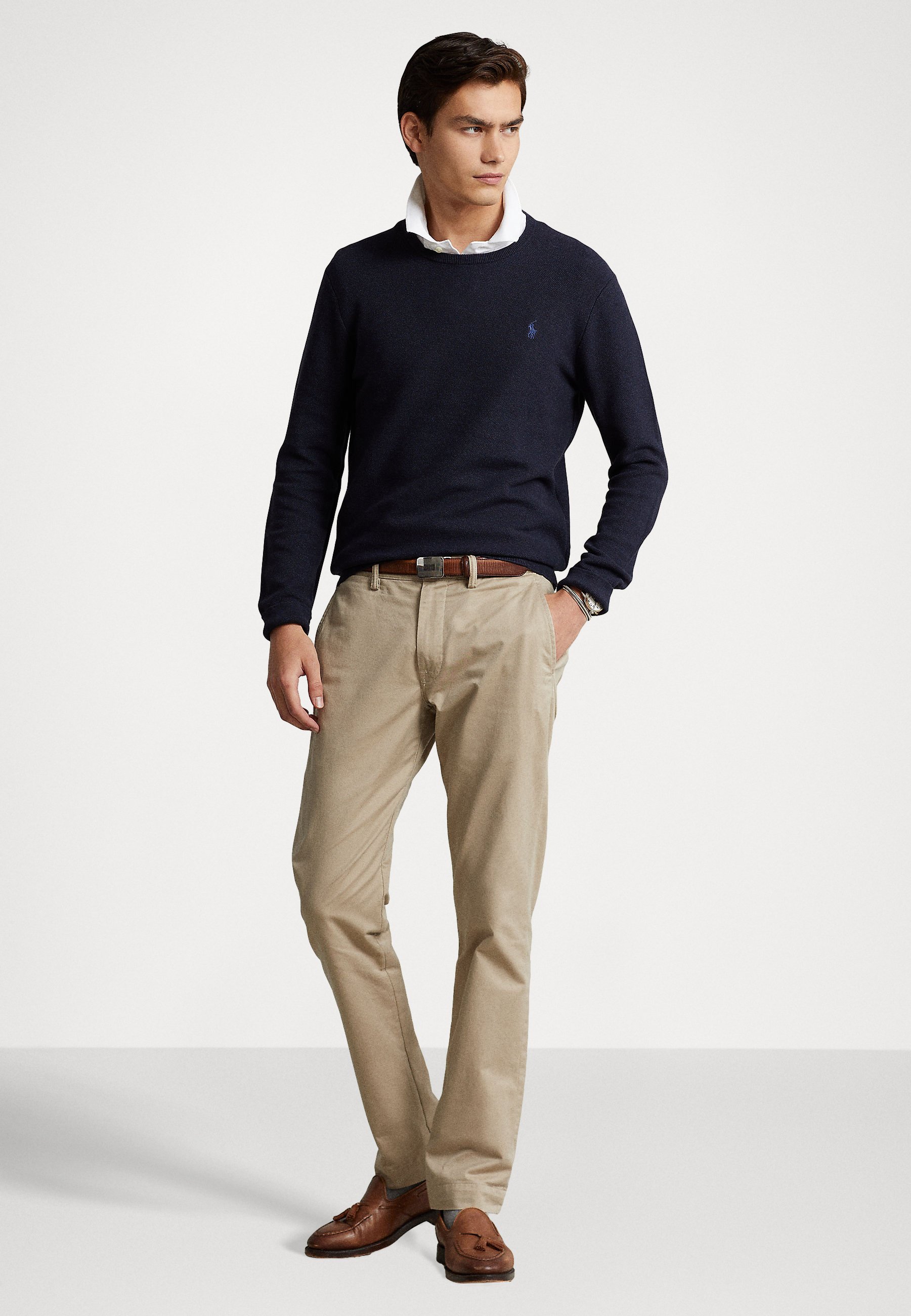 Polo Ralph Lauren CREWNECK JUMPER - Jumper - navy heather/dark blue