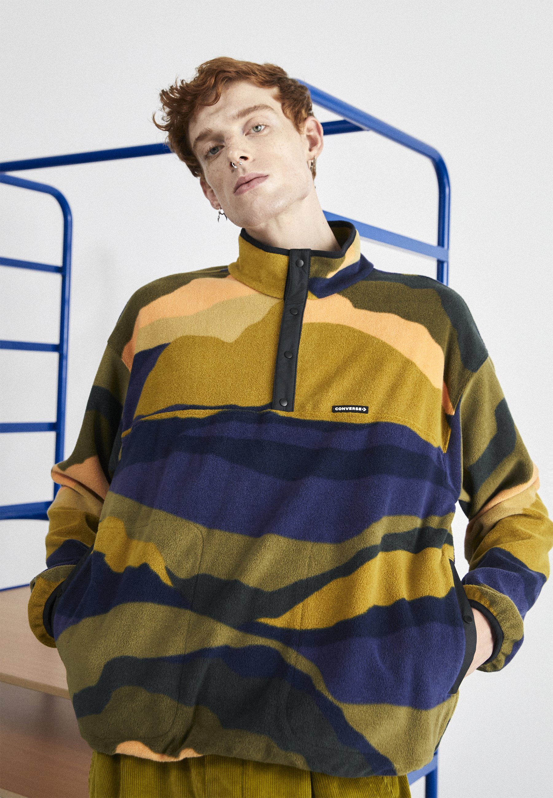 Converse HOLIDAY POP OVER - Fleece jumper - mountainscape/multi-coloured