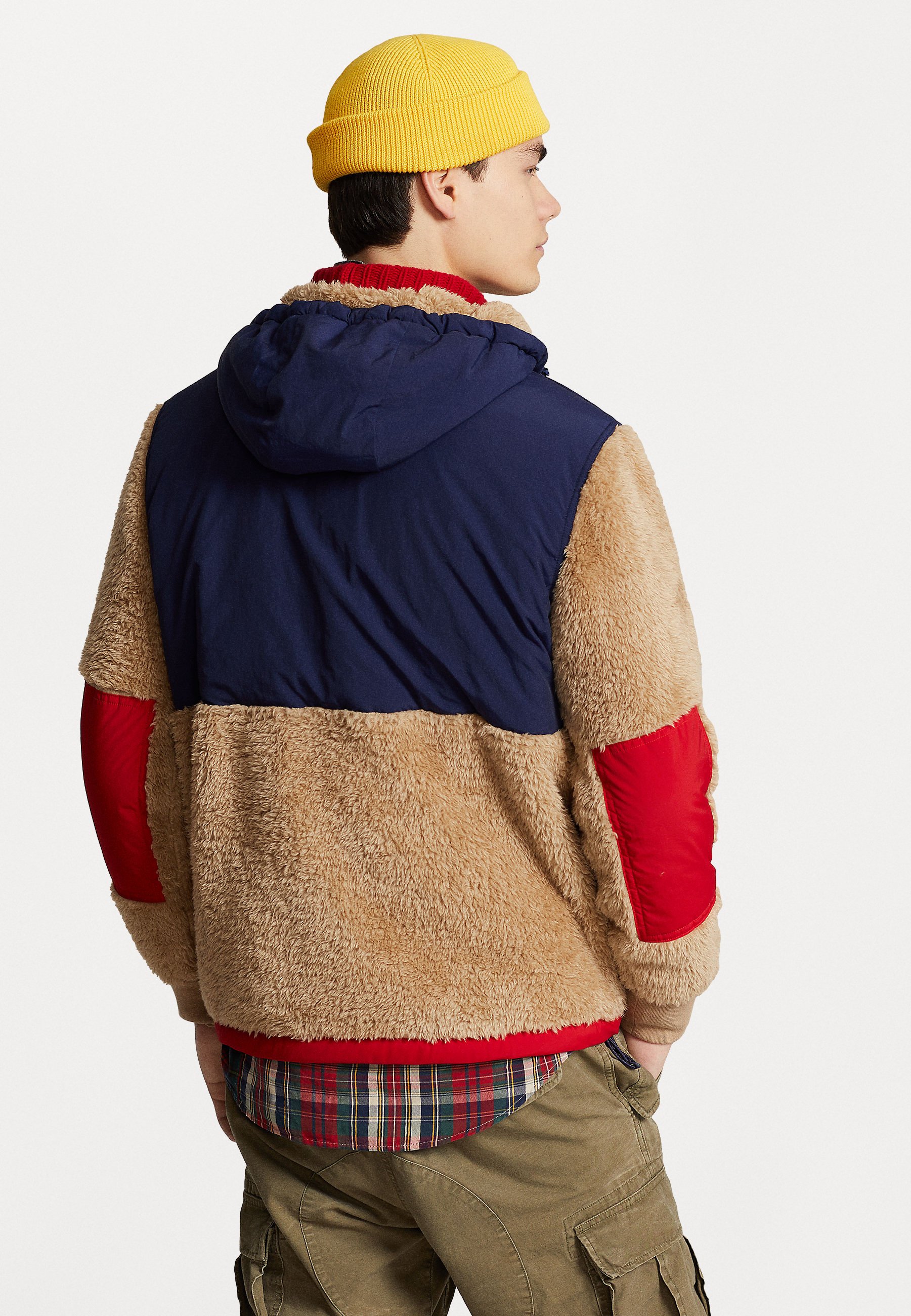 Polo Ralph Lauren LONG SLEEVE - Fleece jumper - camel multi/camel