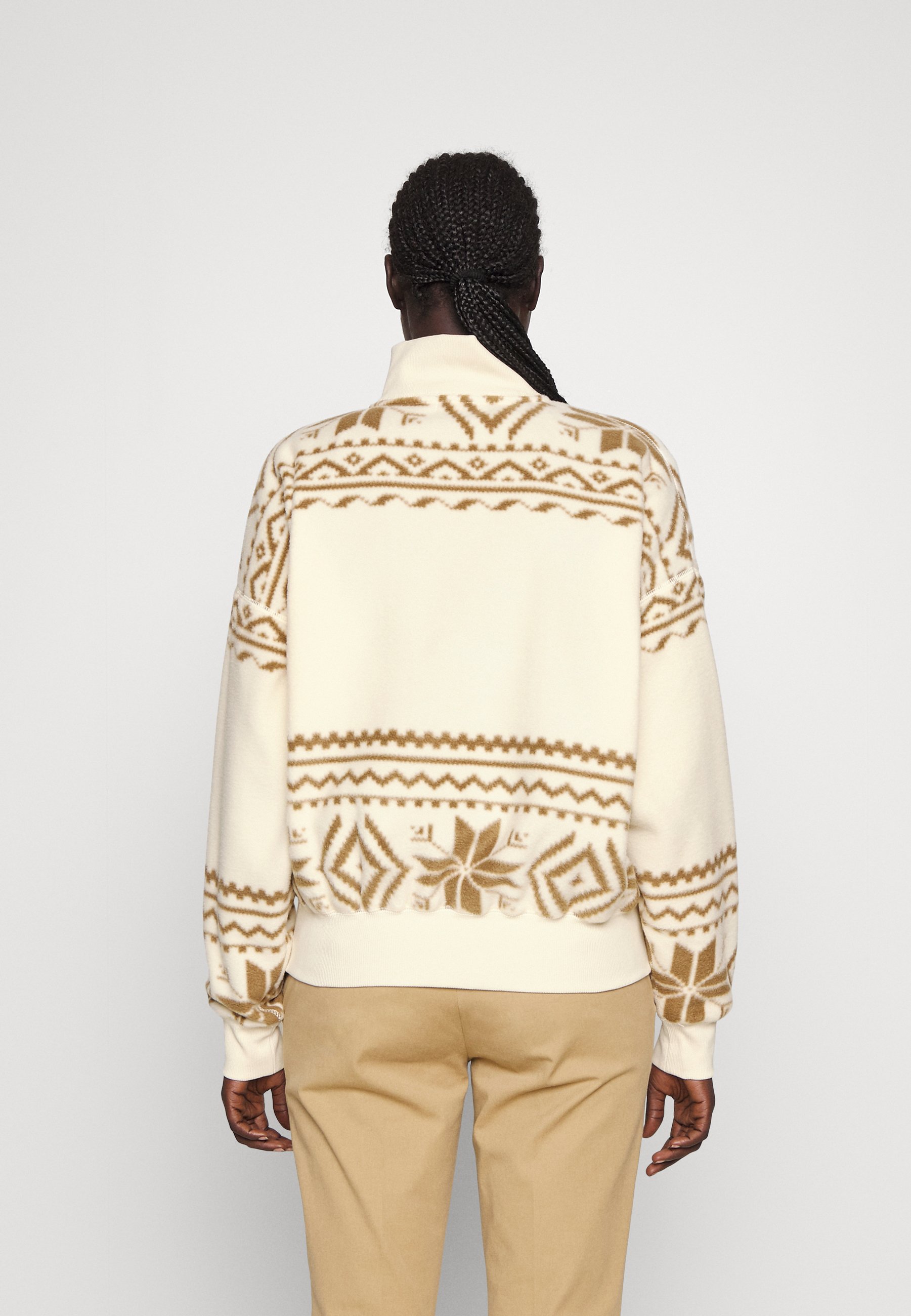 Polo Ralph Lauren LONG SLEEVE - Fleece jumper - guide cream/off-white