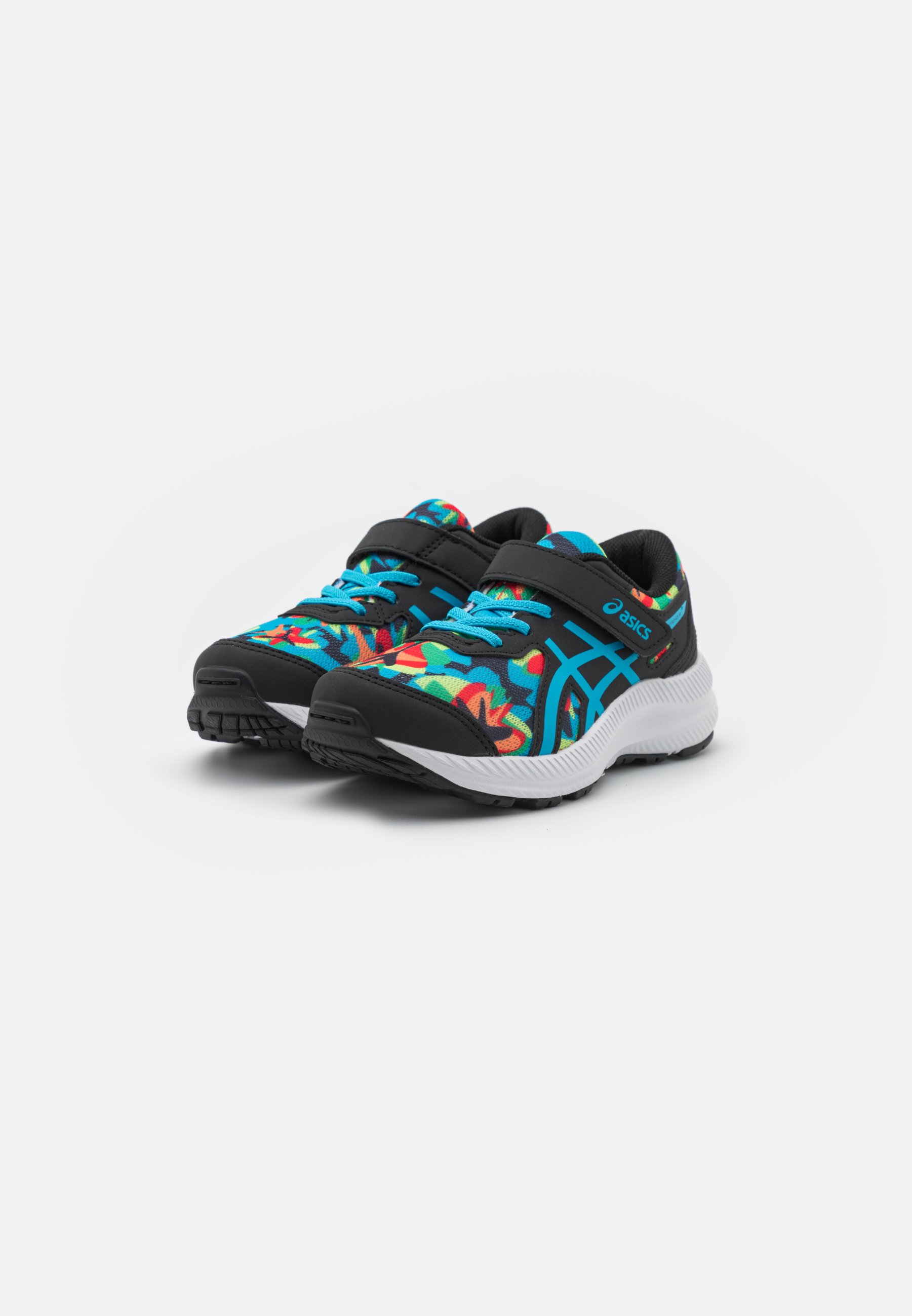 ASICS CONTEND UNISEX - Neutral running shoes - black/island blue/black
