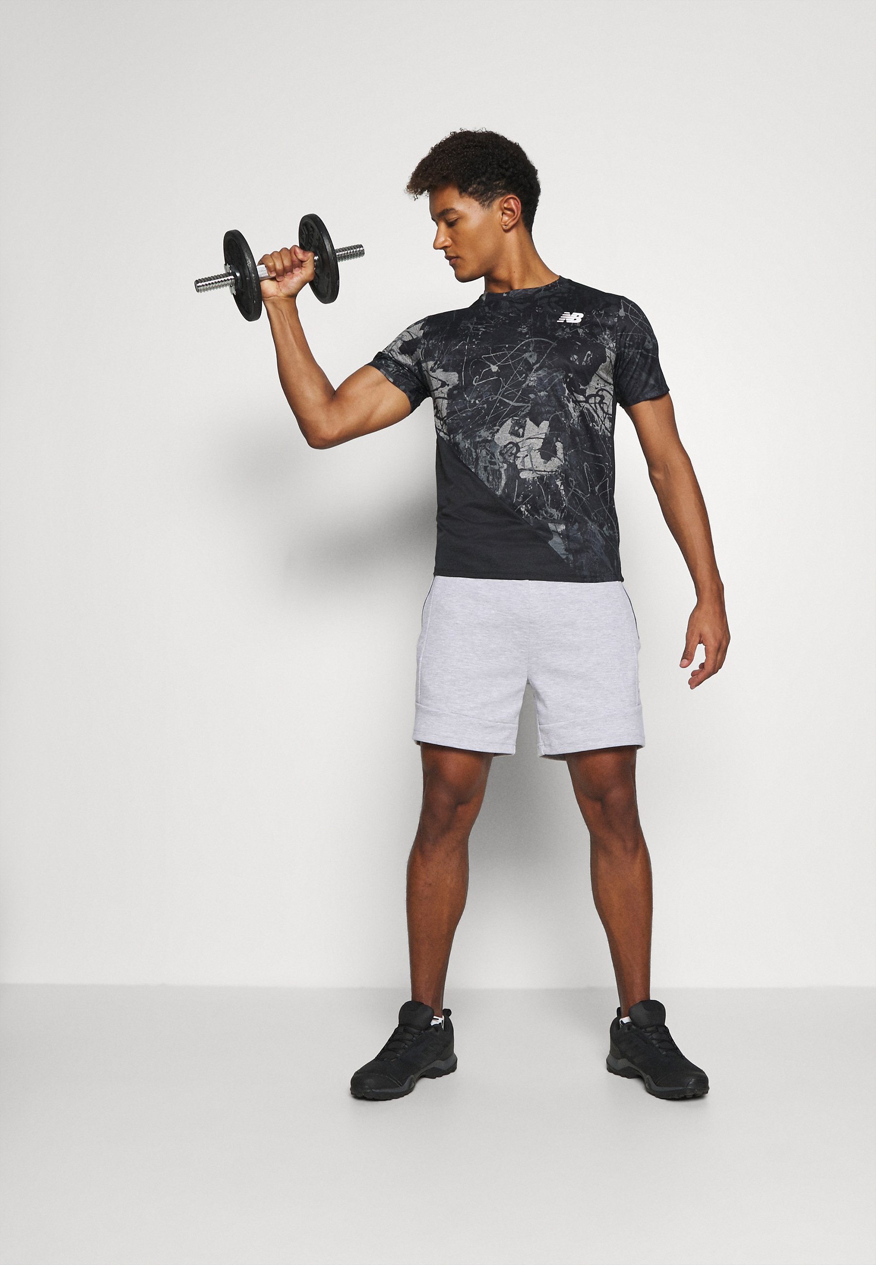 Jack &Jones JJIAIR - Sports shorts - light grey melange/light grey