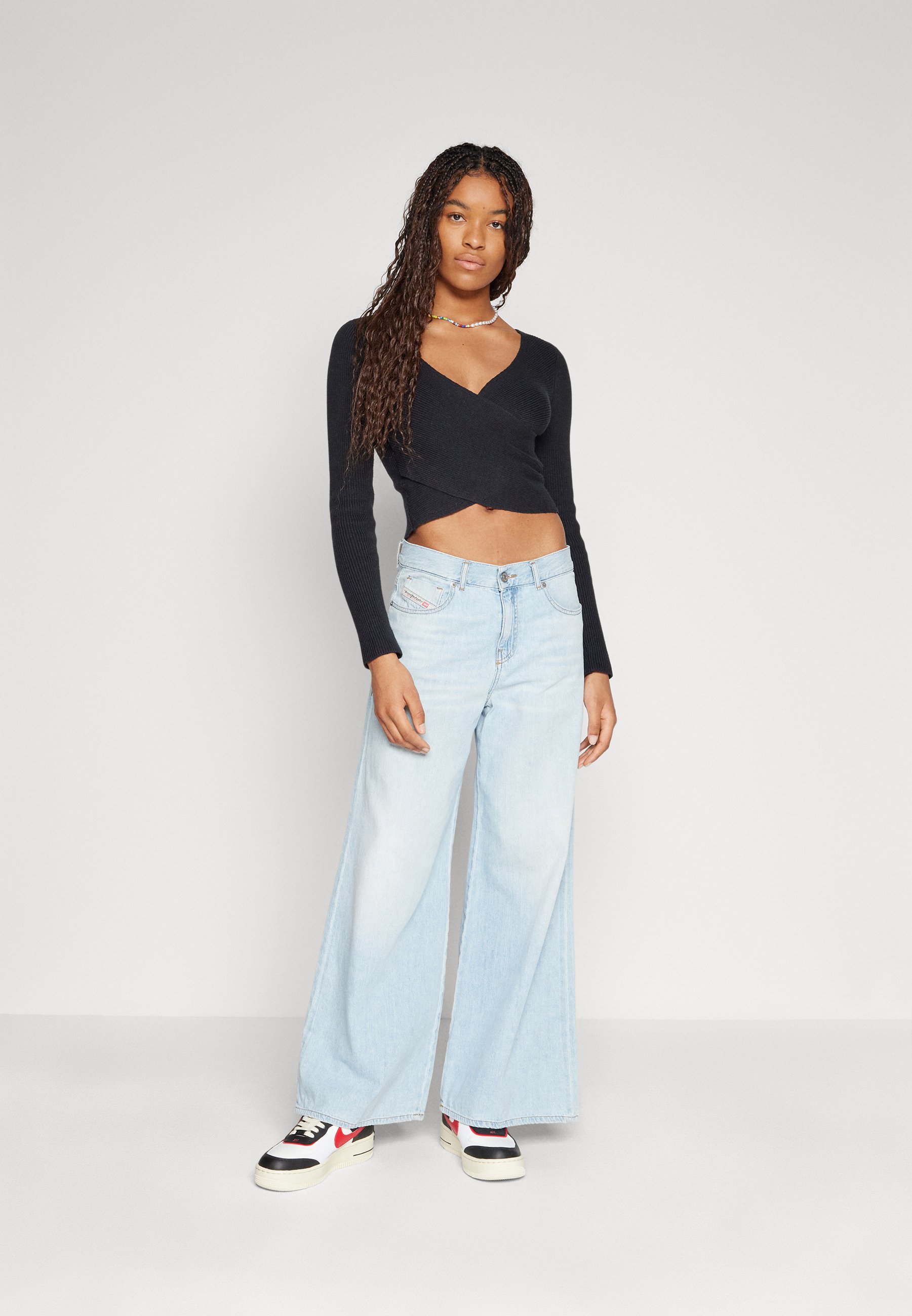 Diesel 1978 D-AKEMI - Relaxed fit jeans - blue denim/blue denim