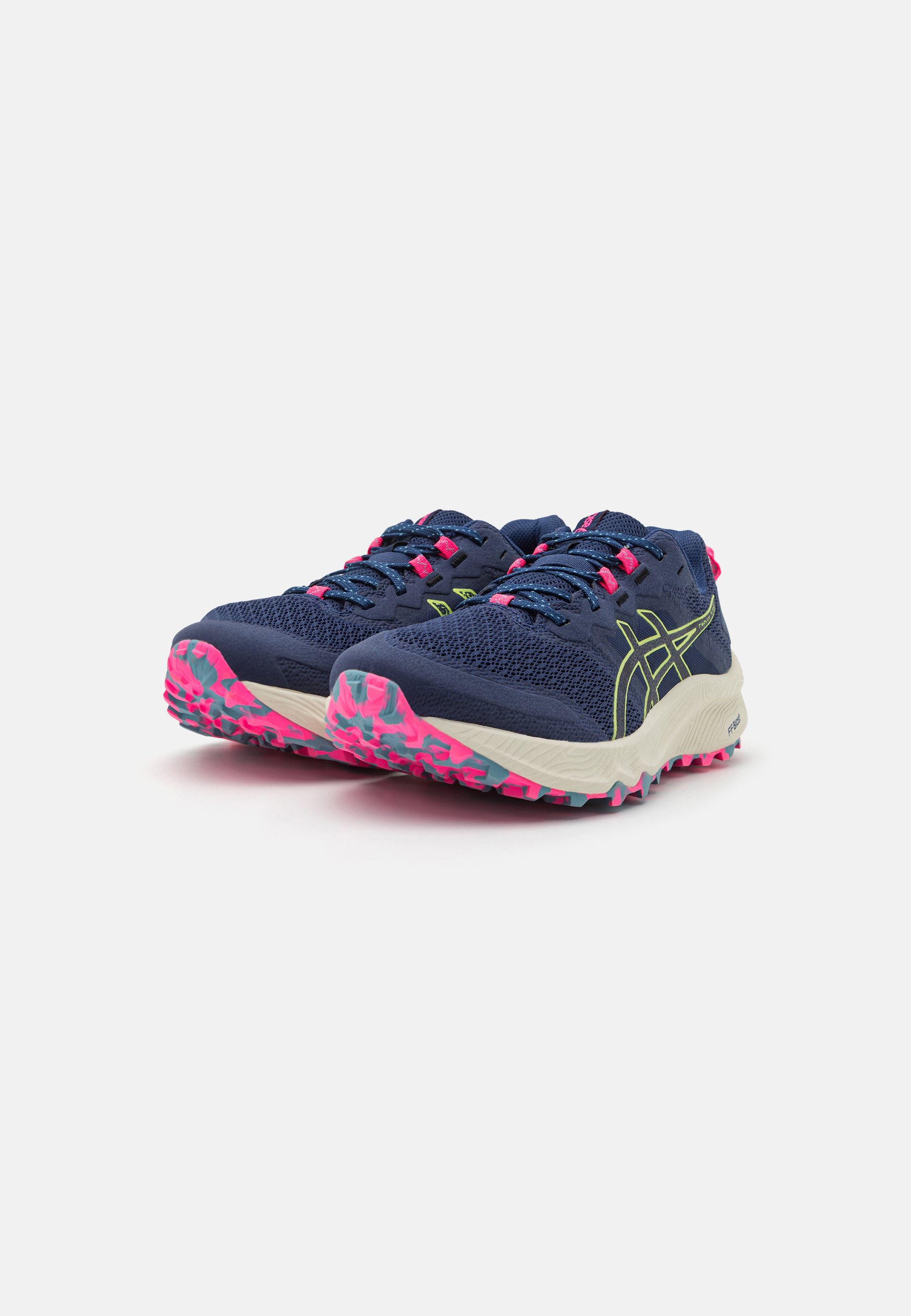 ASICS GEL TRABUCO TERRA 2 - Trail running shoes - deep ocean/lime green/blue