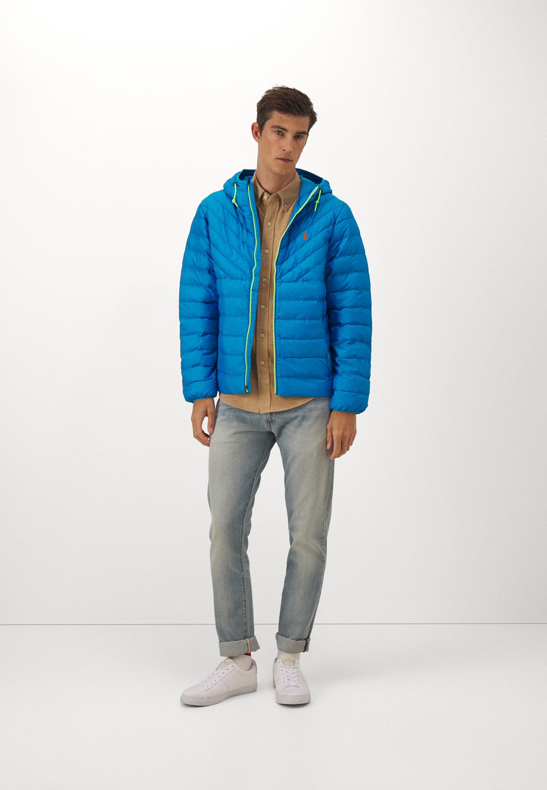 Polo Ralph Lauren TERRA CHVRON INSULATED - Winter jacket - blaze ocean/blue