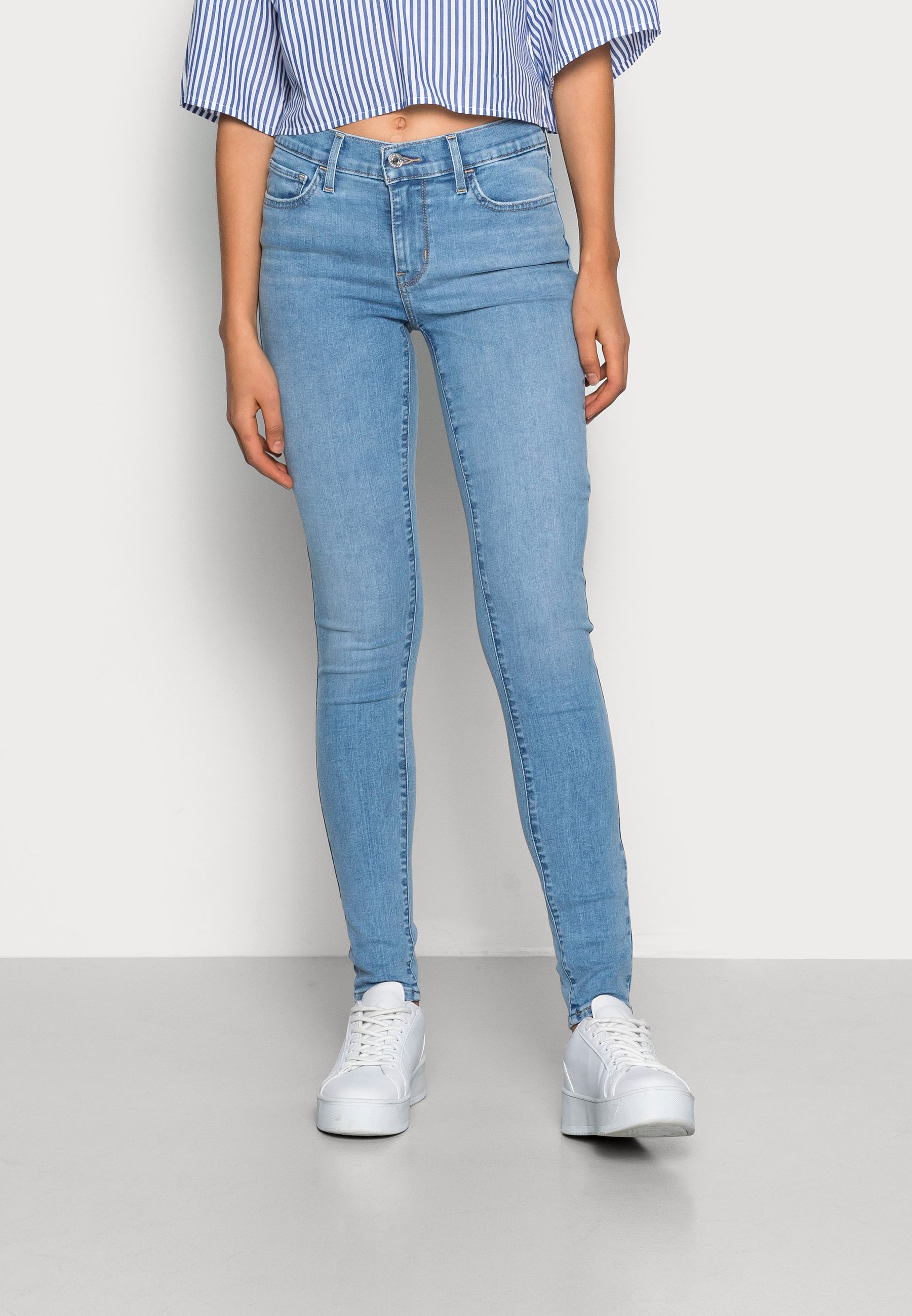 Levi's® 710™ SUPER SKINNY - Jeans Skinny Fit - ontario trip/light-blue denim
