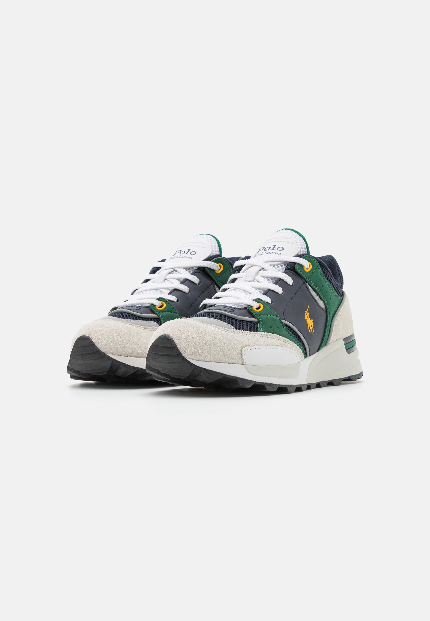 Polo Ralph Lauren TRACKSTR 200 TOP LACE UNISEX - Trainers - navy/forest/gold/dark blue