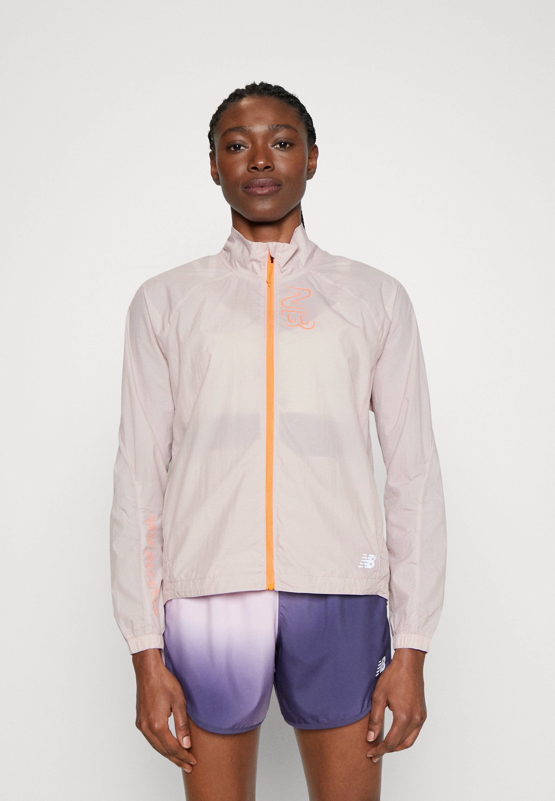 NB IMPACT RUN LIGHT PACK JACKET - Windbreaker - stone pink/pink