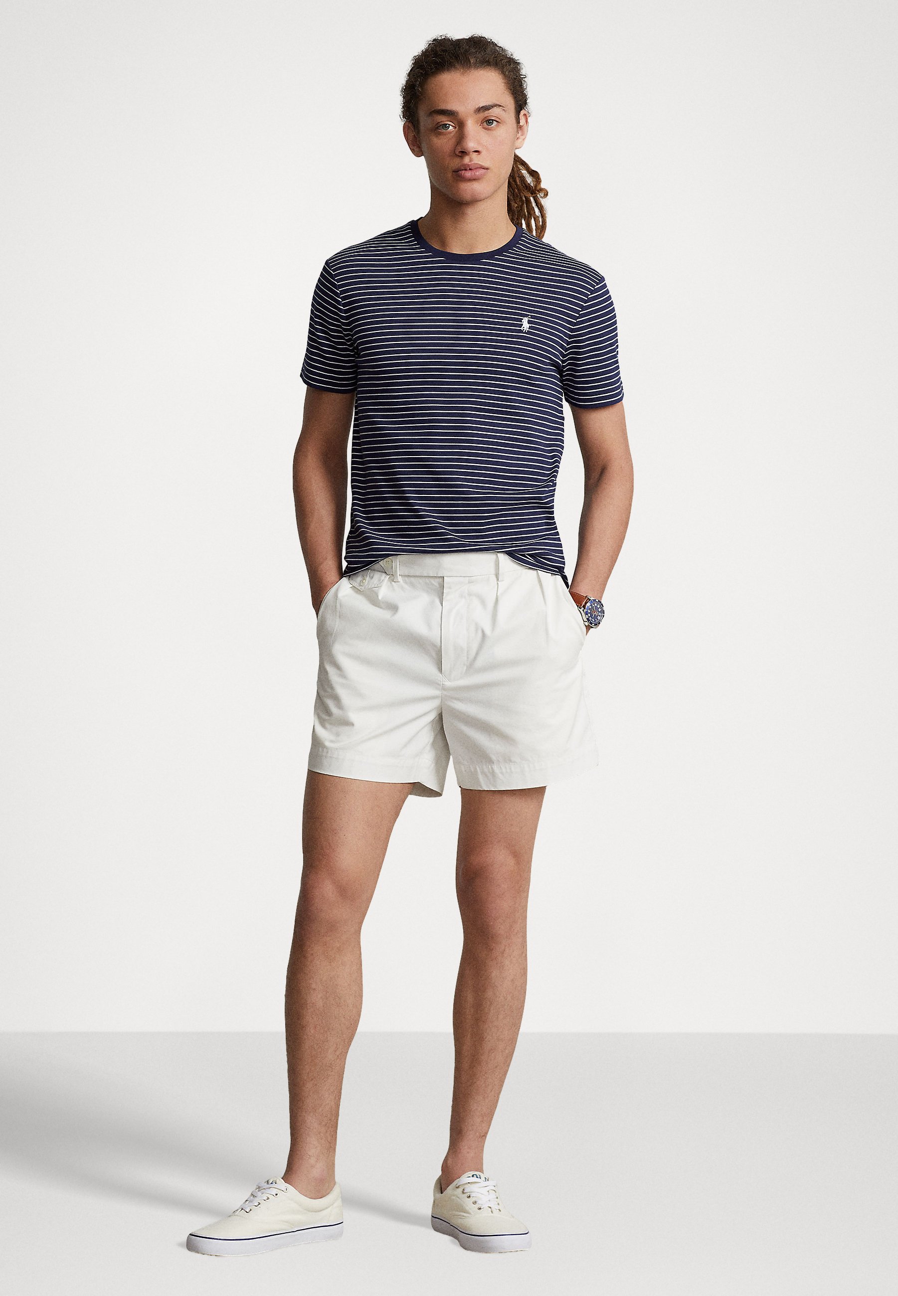 Polo Ralph Lauren SHORT SLEEVE - Print T-shirt - french navy/white/dark blue