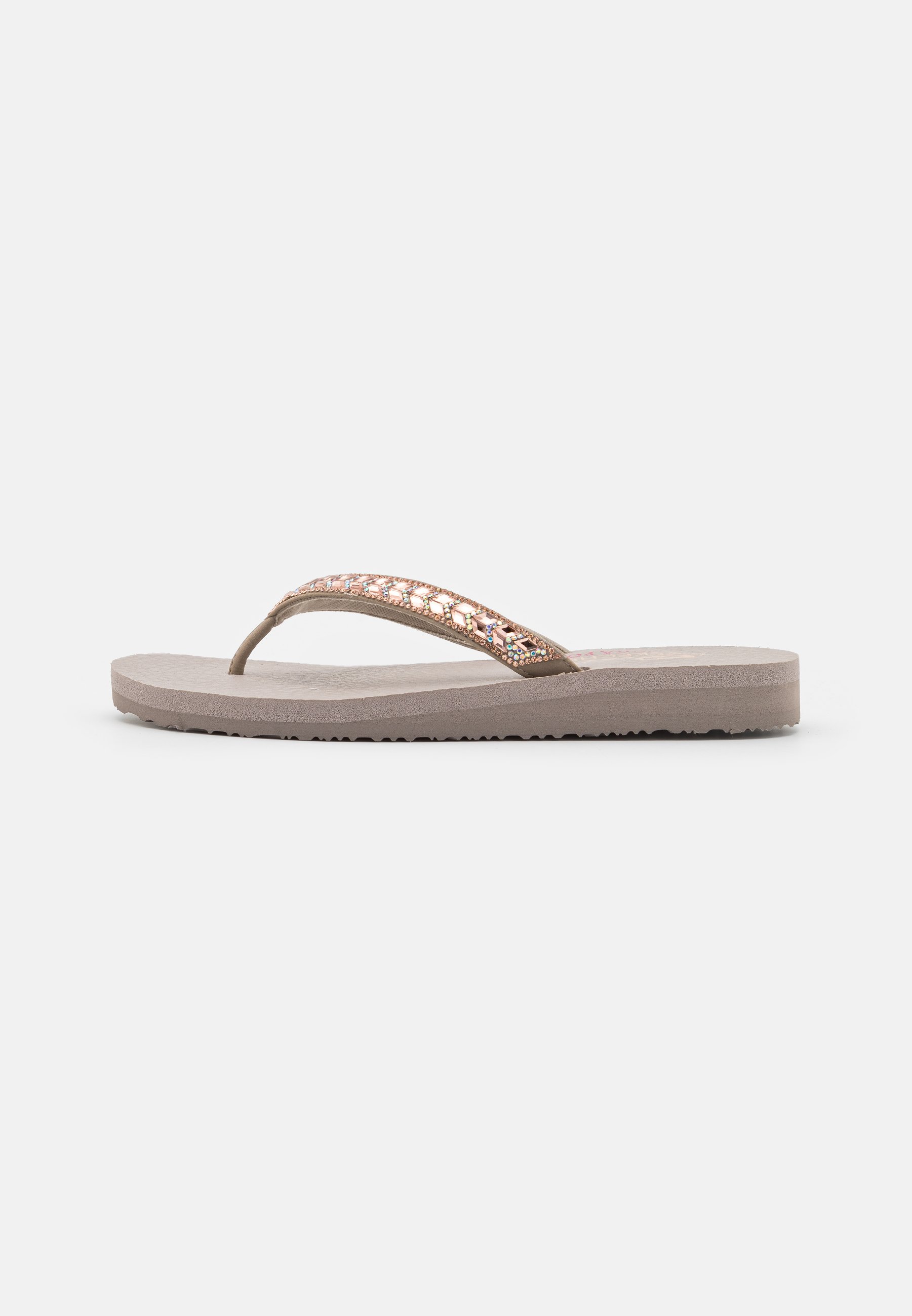 Skechers MEDITATION - T-bar sandals - taupe/pink/beige