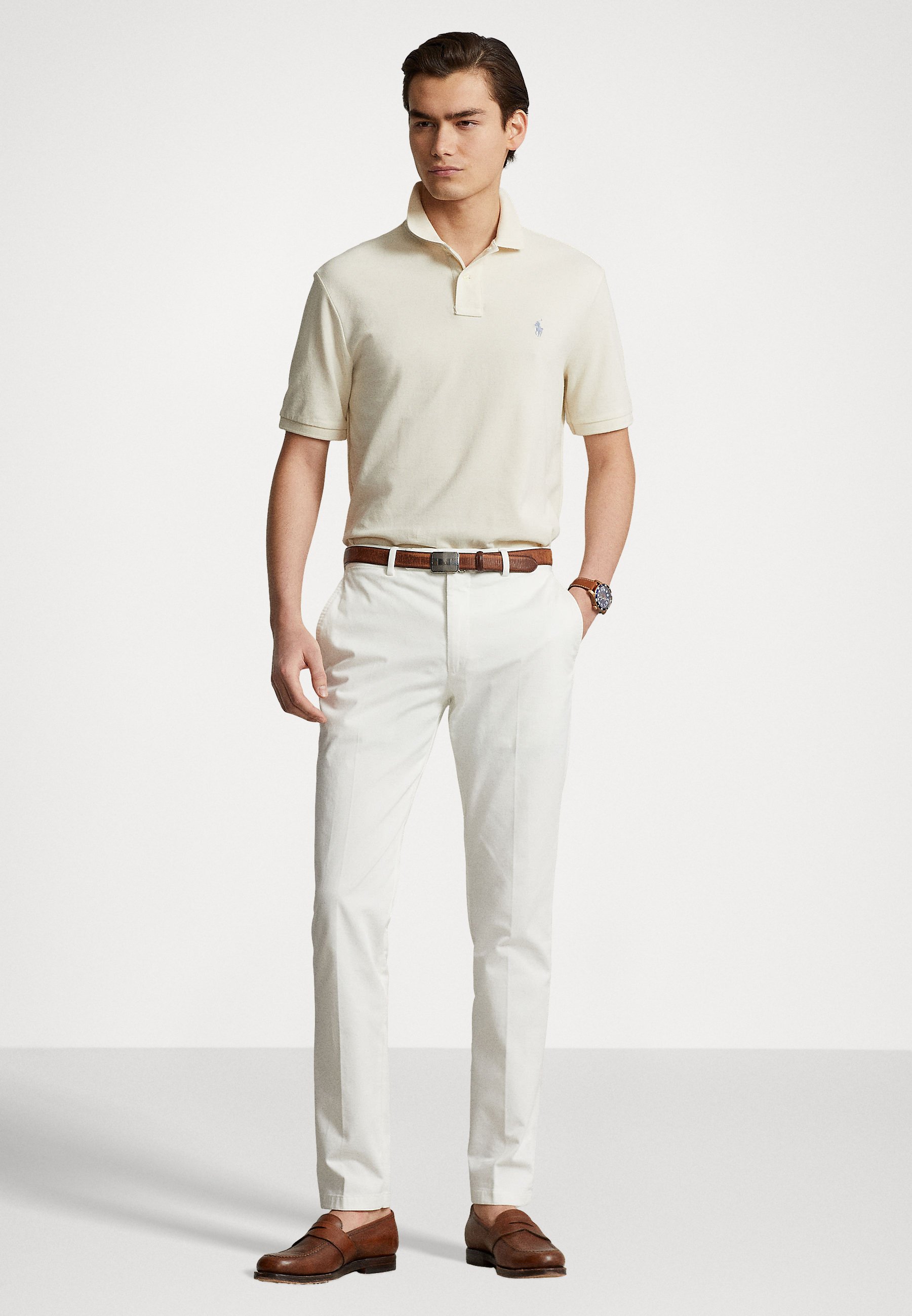 Polo Ralph Lauren SHORT SLEEVE - Polo shirt - guide cream/sand
