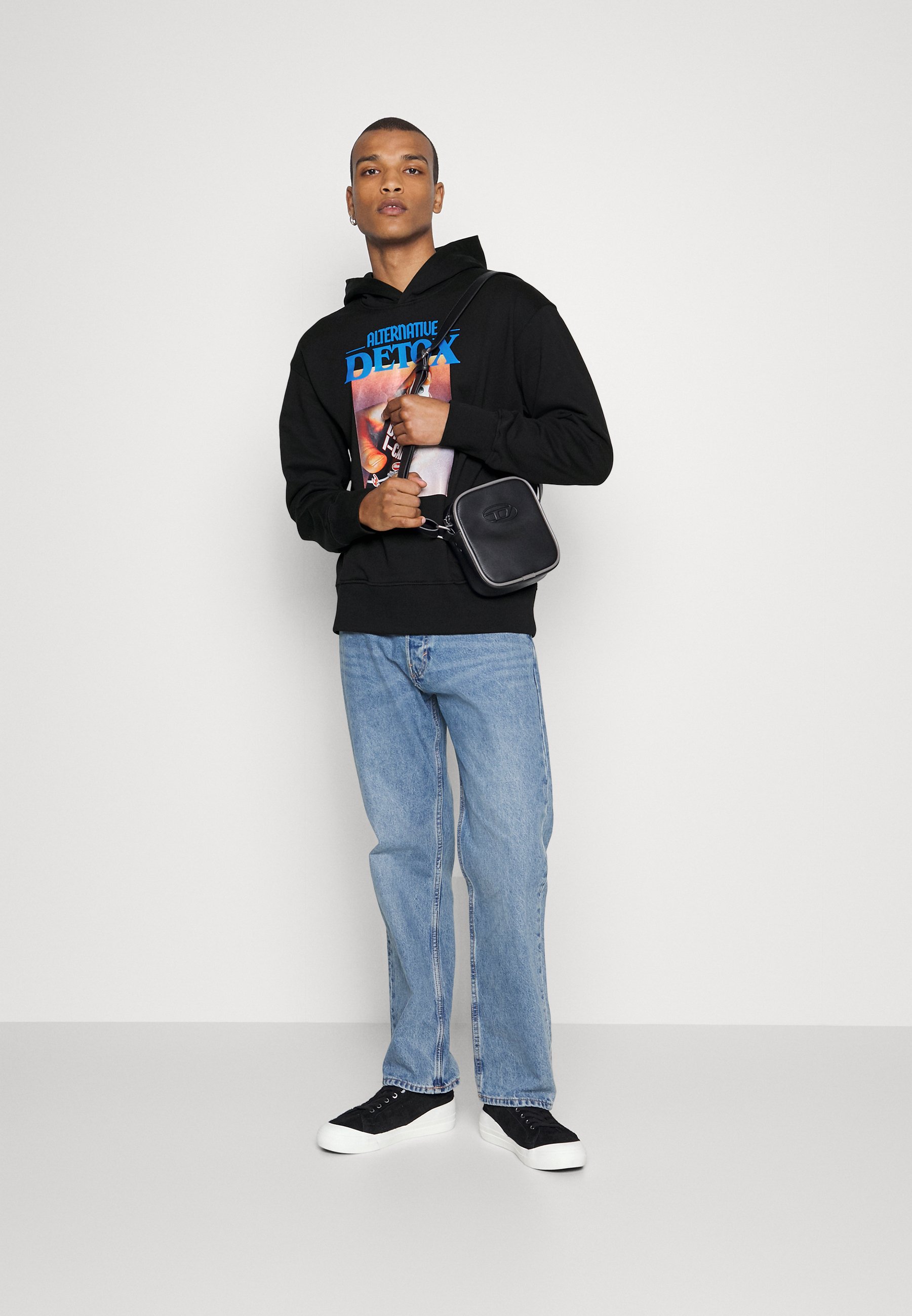 Diesel MACSOUT HOOD UNISEX - Hoodie - black