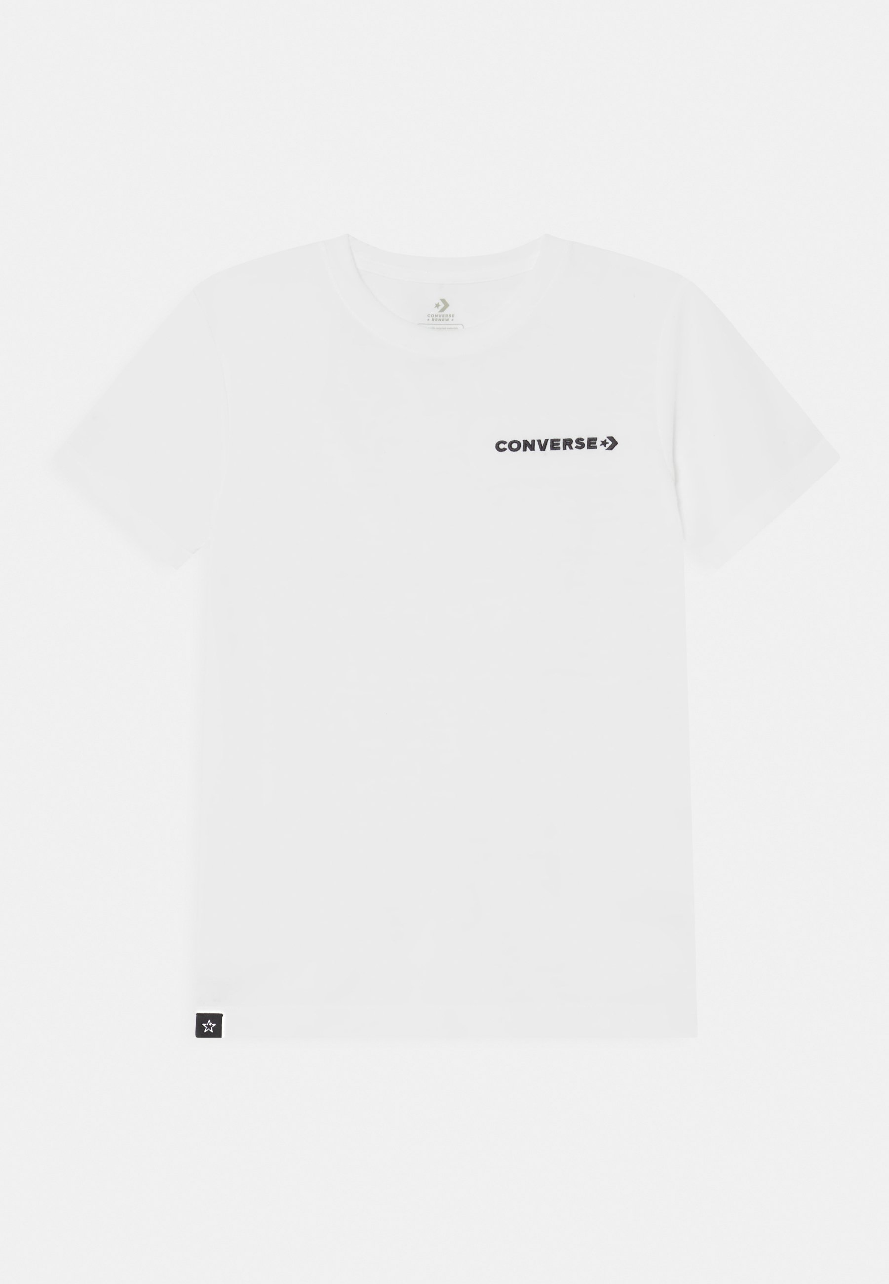 Converse CHEST HIT STRIP TEE - Basic T-shirt - white