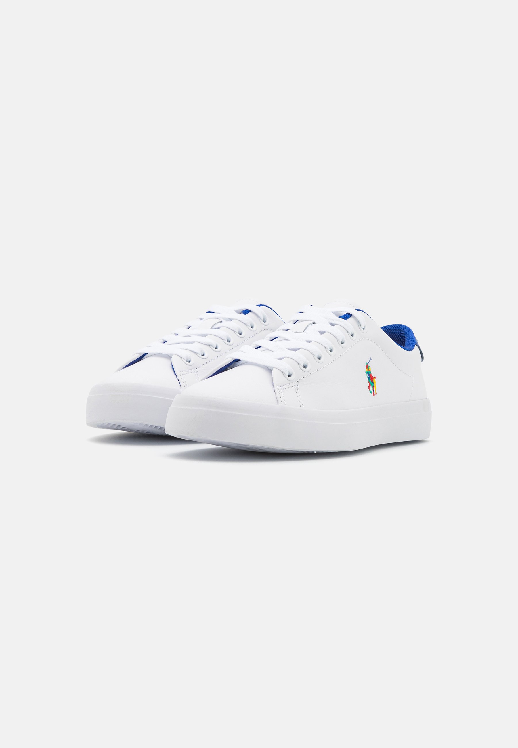 Polo Ralph Lauren LONGWOOD TOP LACE UNISEX - Trainers - white/royal/white