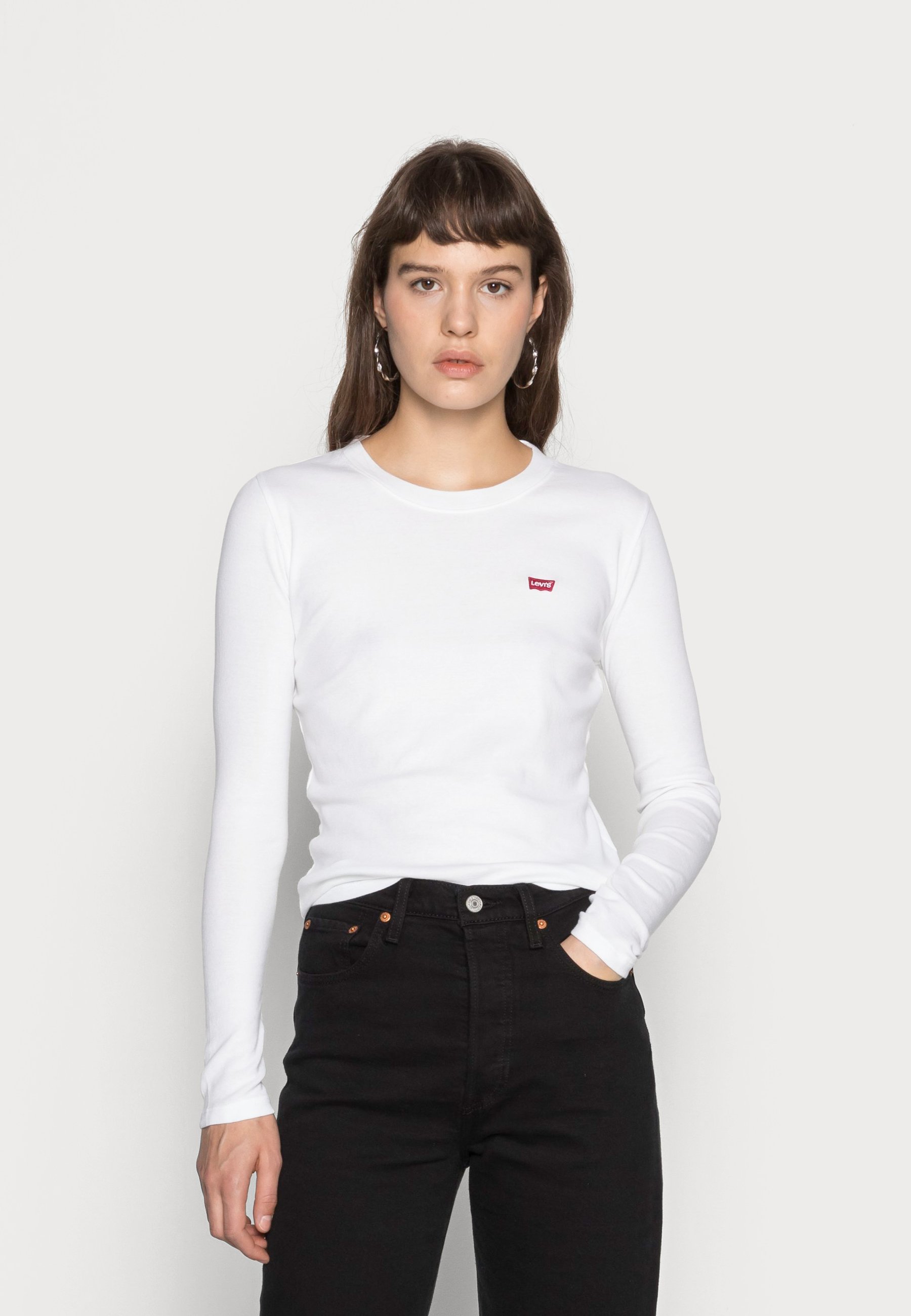Levi's® BABY TEE - Long sleeved top - white