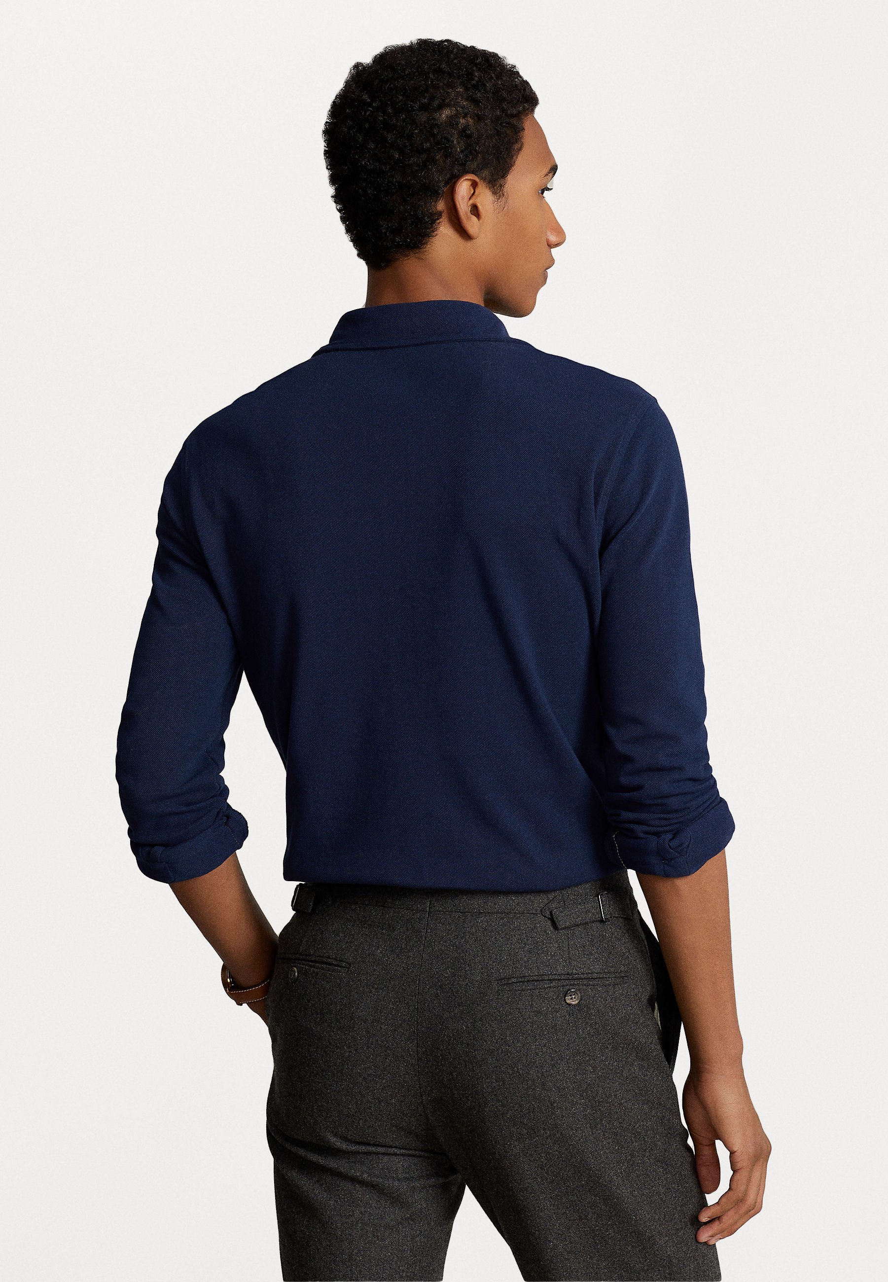 Polo Ralph Lauren LONG SLEEVE - Polo shirt - cruise navy/dark blue