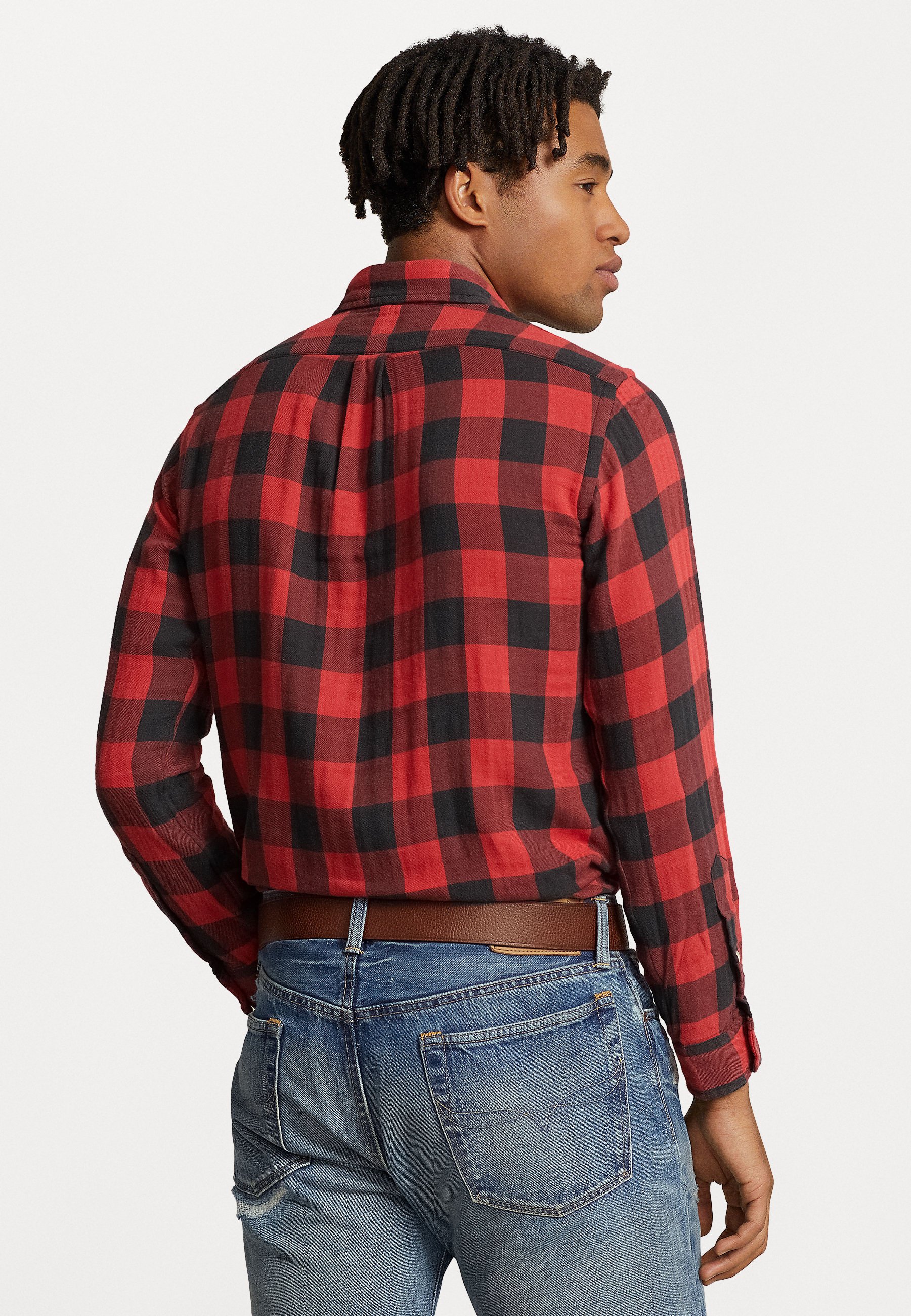 Polo Ralph Lauren LONG SLEEVE  - Shirt - red/black/red