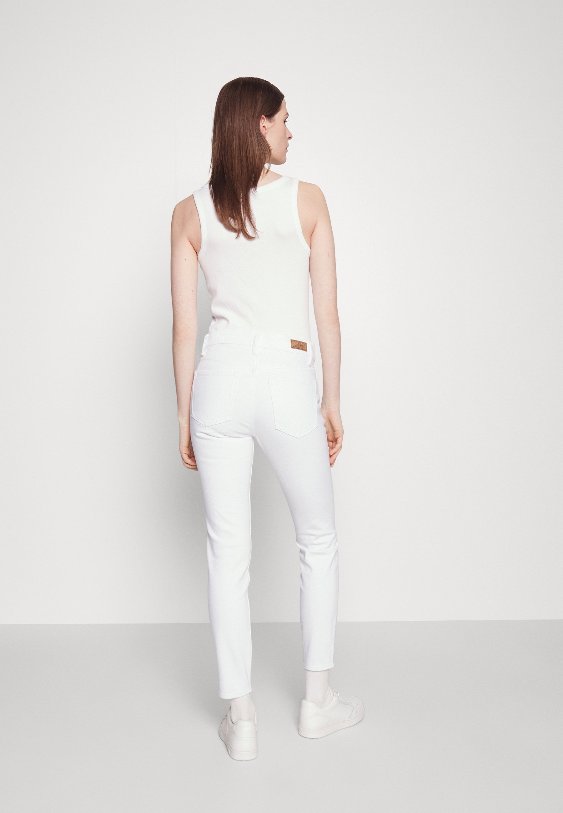 Polo Ralph Lauren HIGH RISE-SKINNY-ANKLE-SKINNY - Jeans Skinny Fit - amesbury wash/white