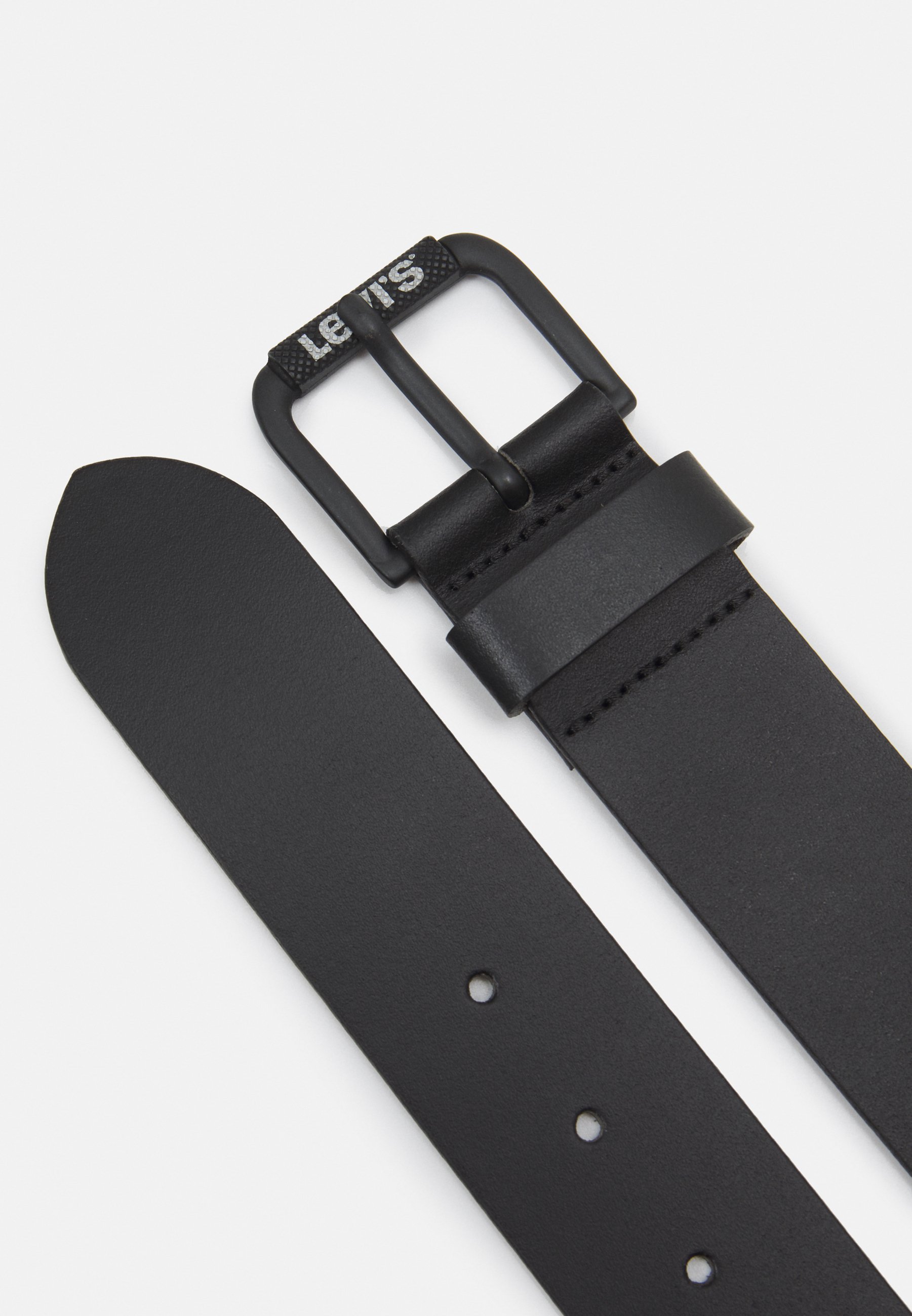 Levi's® TEXTURED ROLLER BUCKLE BELT UNISEX - Belt - regular black/black