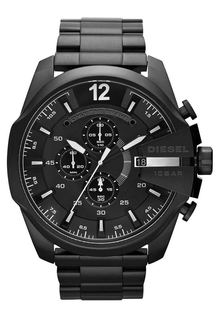 Diesel MEGA CHIEF - Chronograph watch - schwarz/black