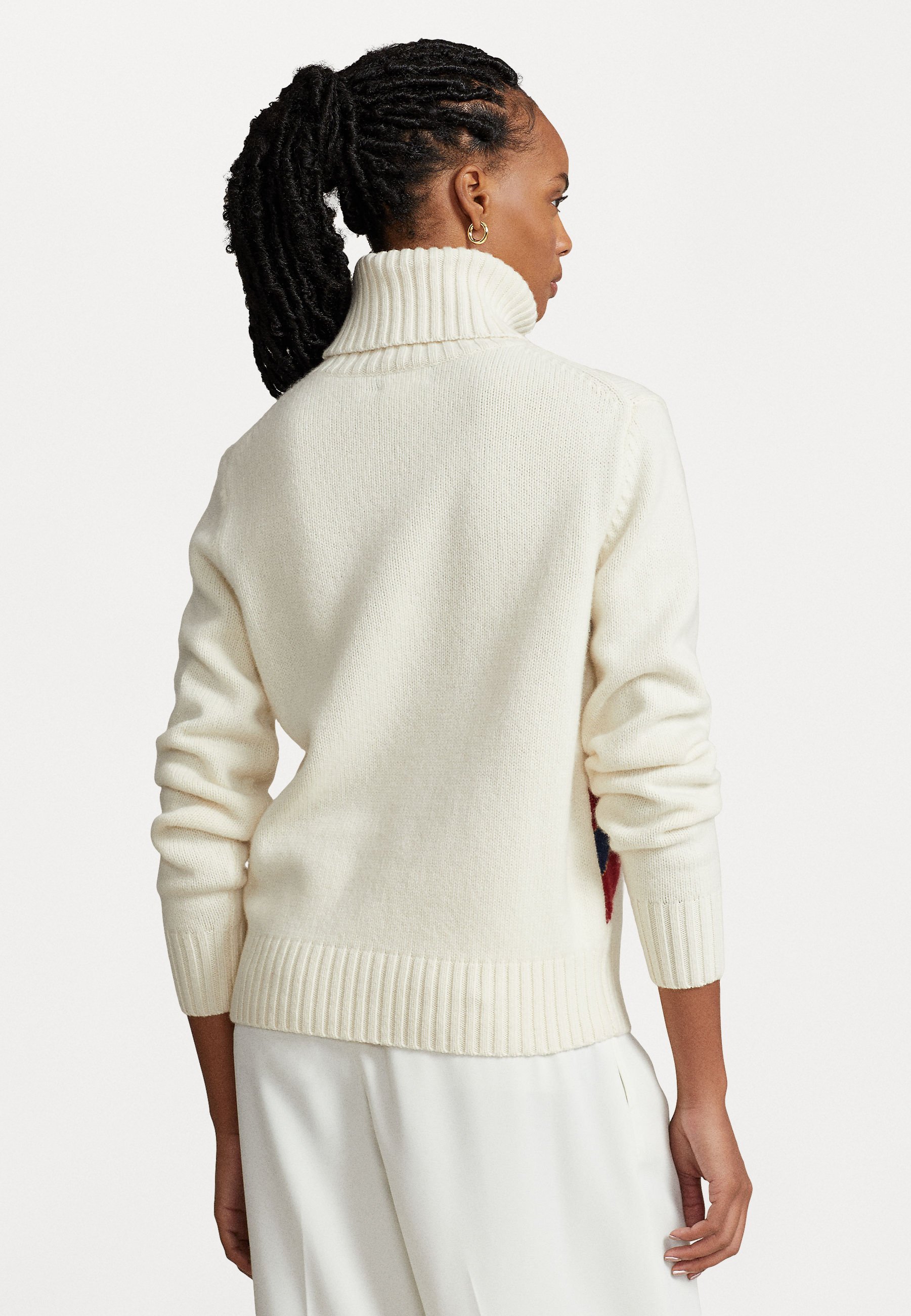 Polo Ralph Lauren LONG SLEEVE - Jumper - cream/beige