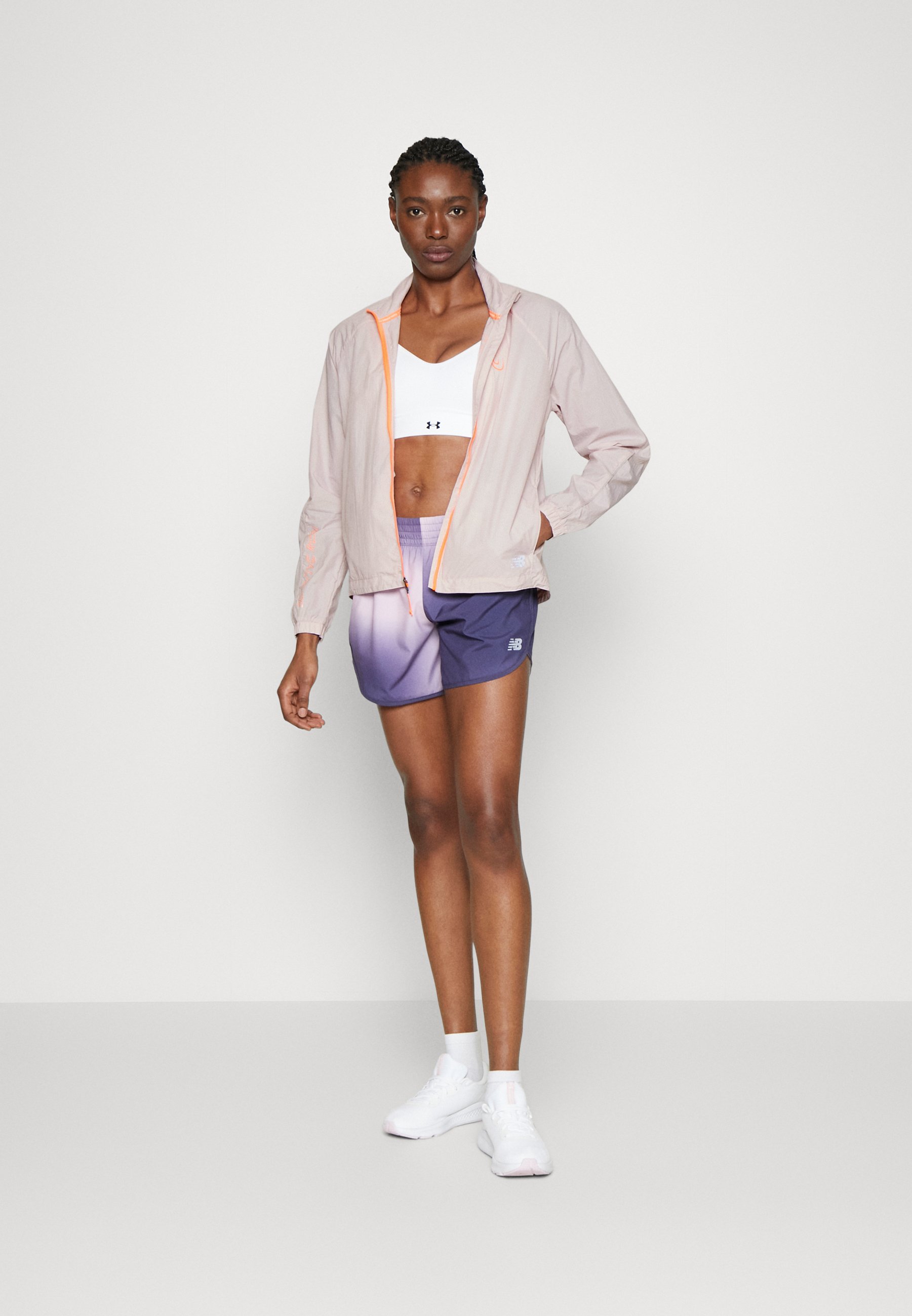 NB IMPACT RUN LIGHT PACK JACKET - Windbreaker - stone pink/pink