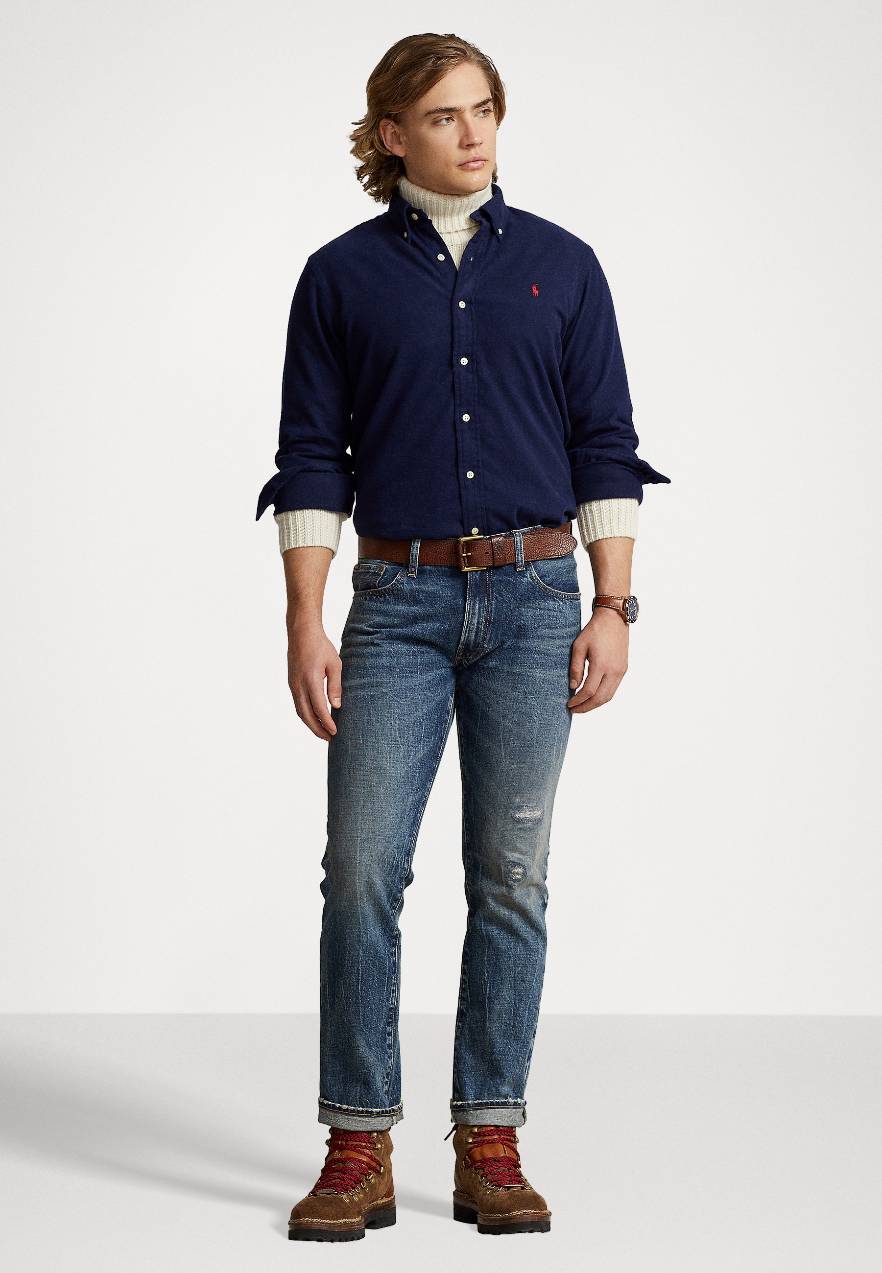 Polo Ralph Lauren LONG SLEEVE SPORT - Shirt - newport navy/dark blue
