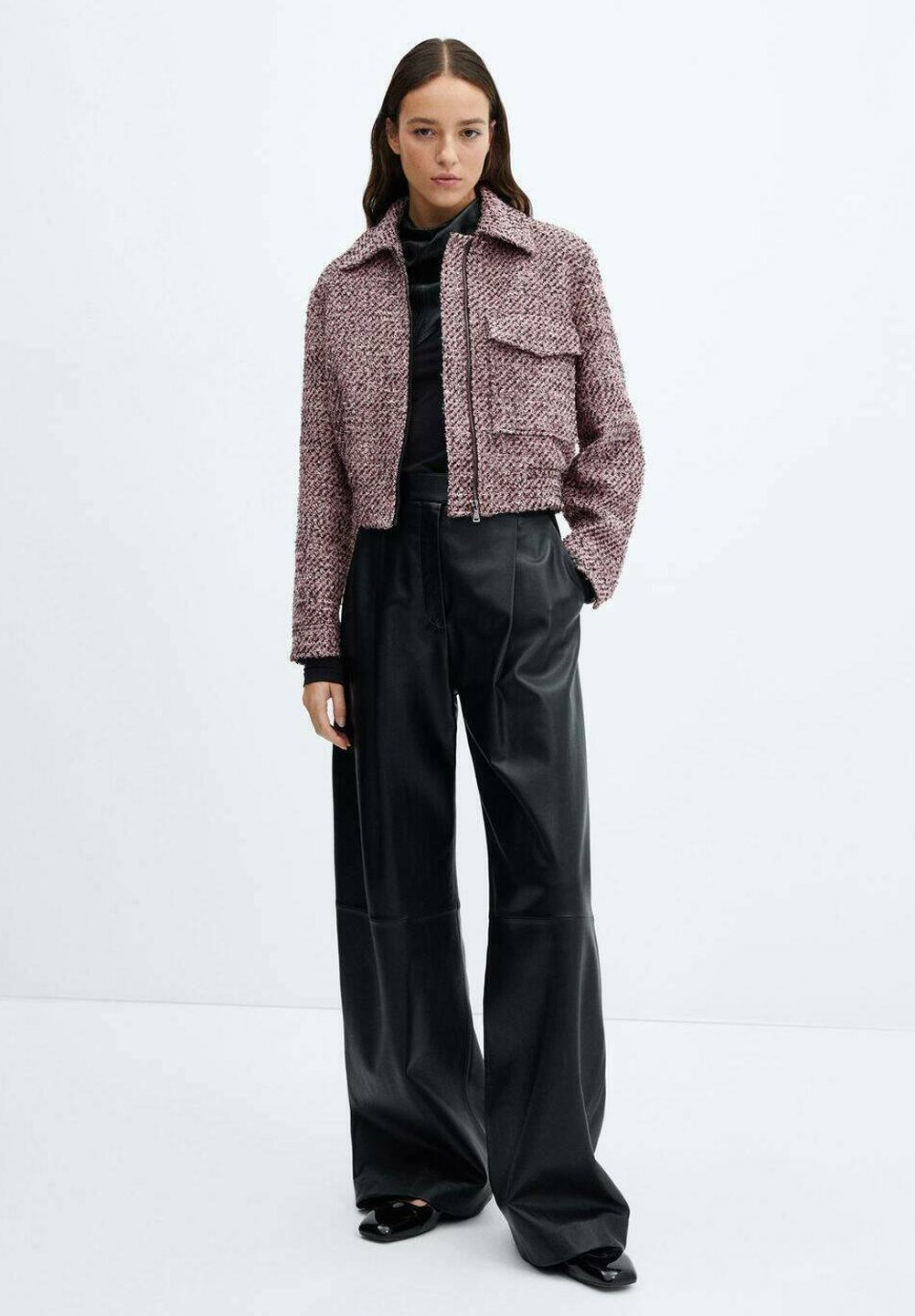 Mango GRACE - Summer jacket - pink/mottled pink