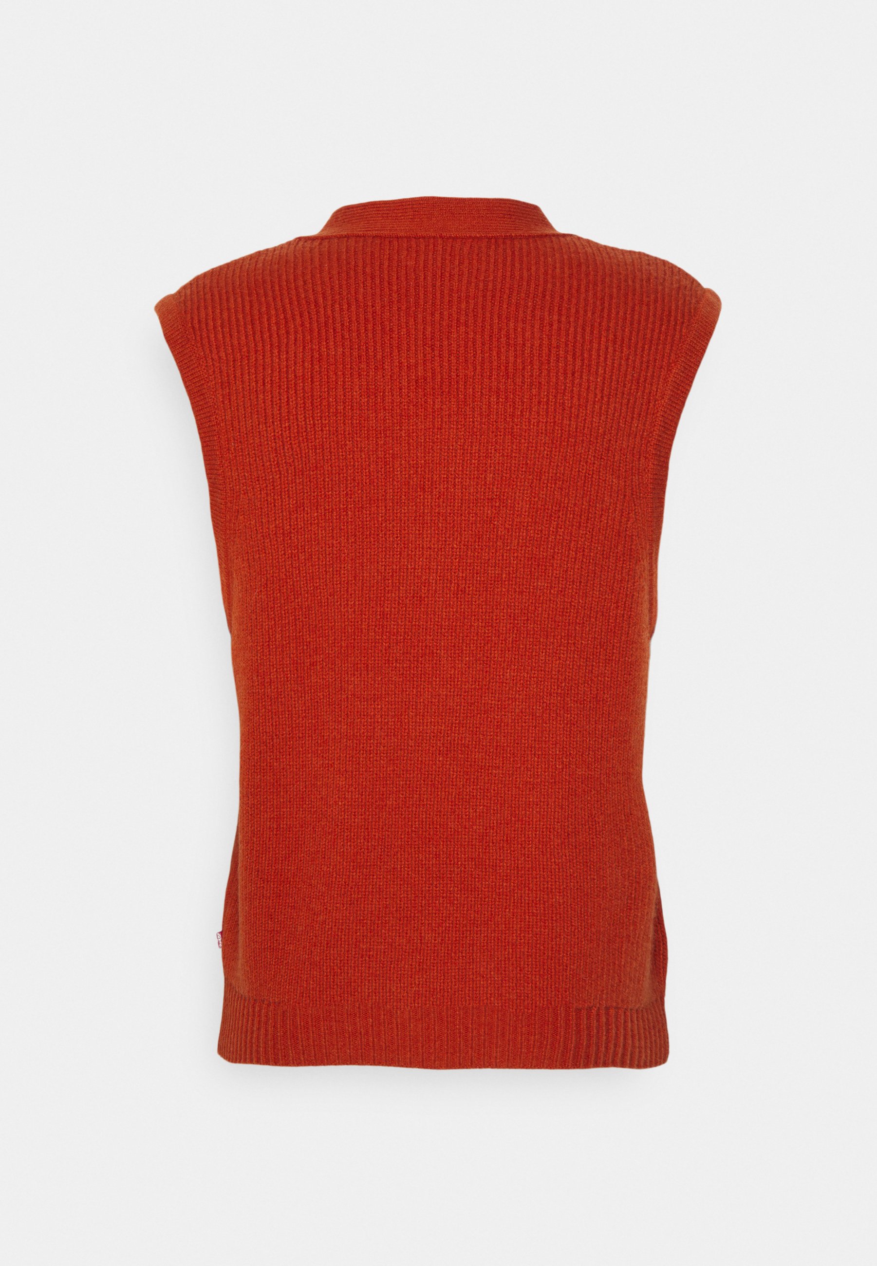 Levi's® RINCON BUTTON DOWN VEST - Waistcoat - rooibos tea/red