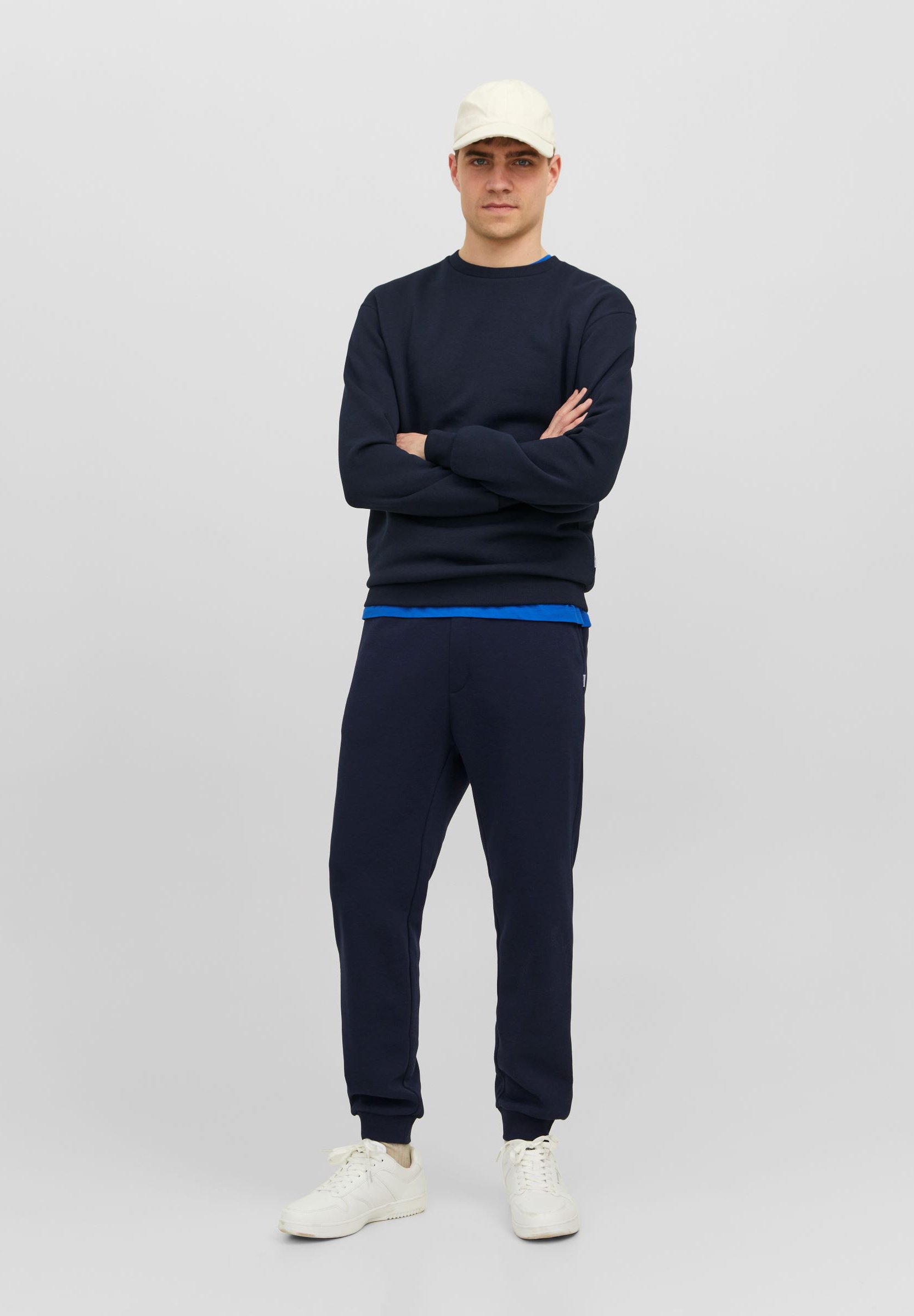 Jack &Jones STGORDON BRADLEY GMS - Tracksuit bottoms - navy blazer/dark blue