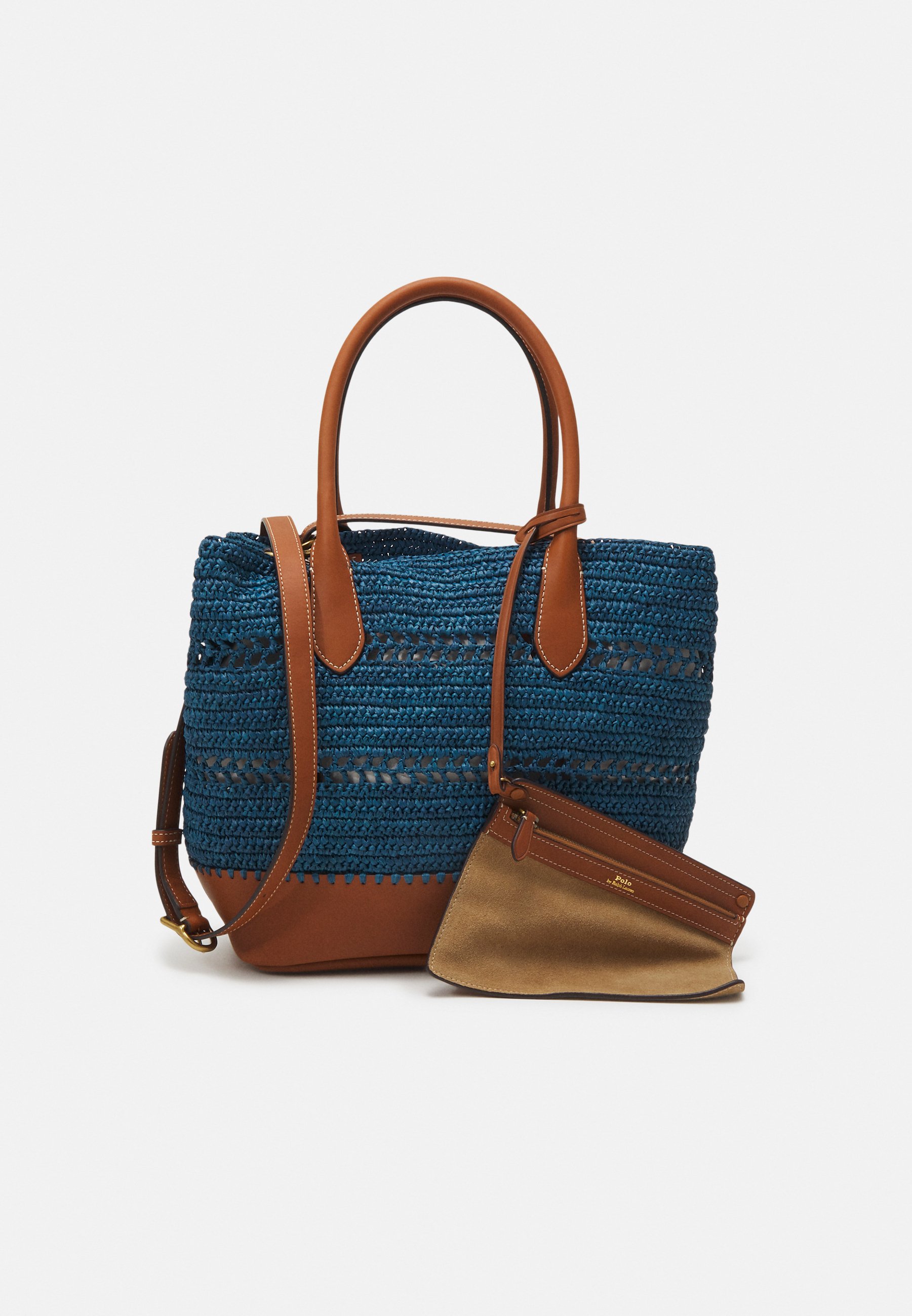 Polo Ralph Lauren TOTE MEDIUM SET - Tote bag - chambray/blue