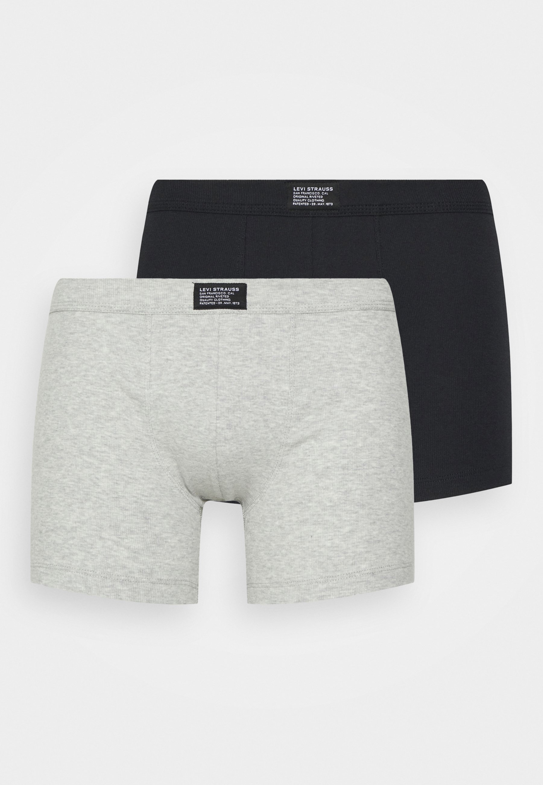 Levi's® BOXER BRIEF 2 PACK - Pants - light grey melange/grey