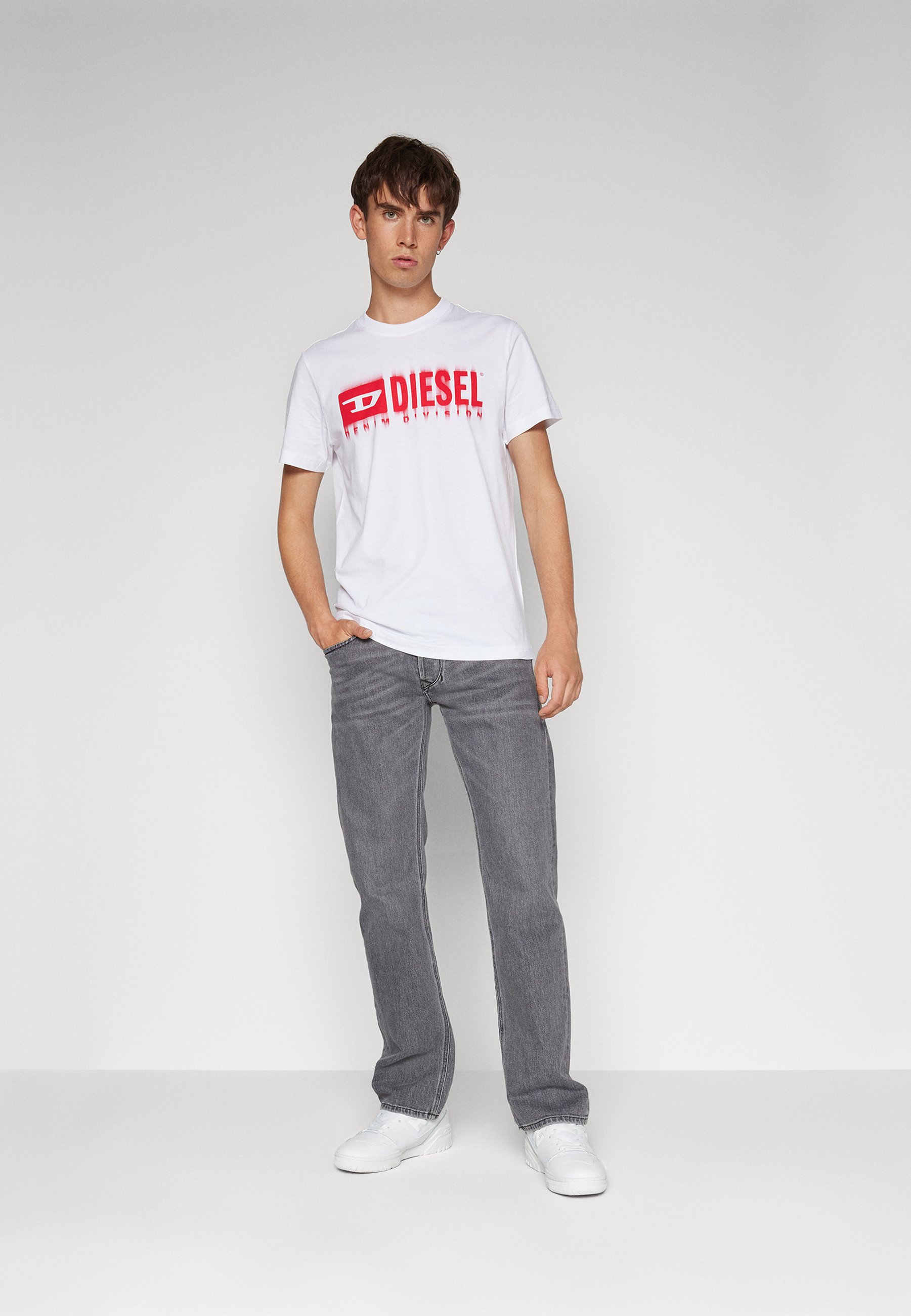 Diesel LARKEE - Straight leg jeans - 808N/grey denim
