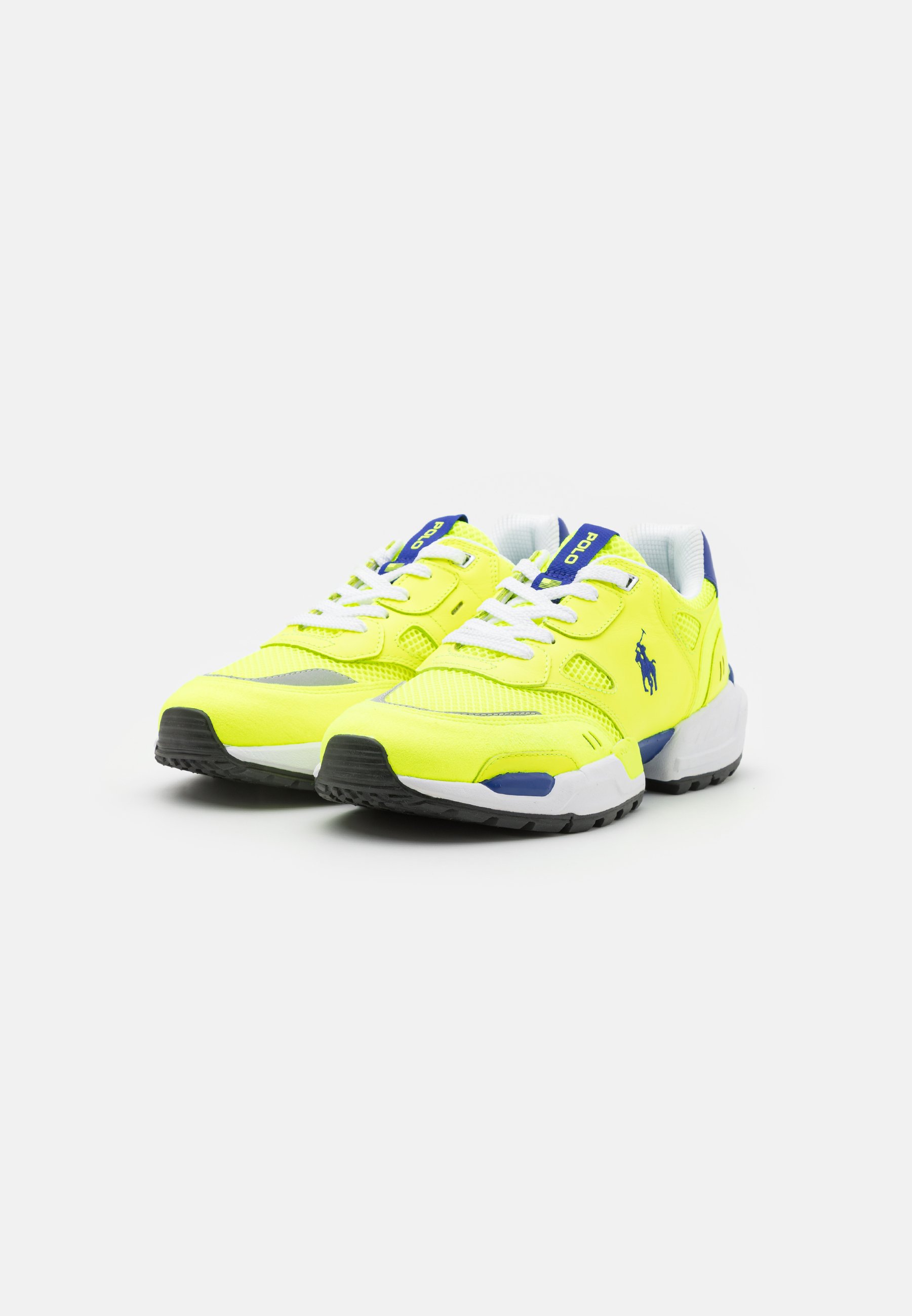 Polo Ralph Lauren LACE UNISEX - Trainers - safety yellow/city royal/yellow
