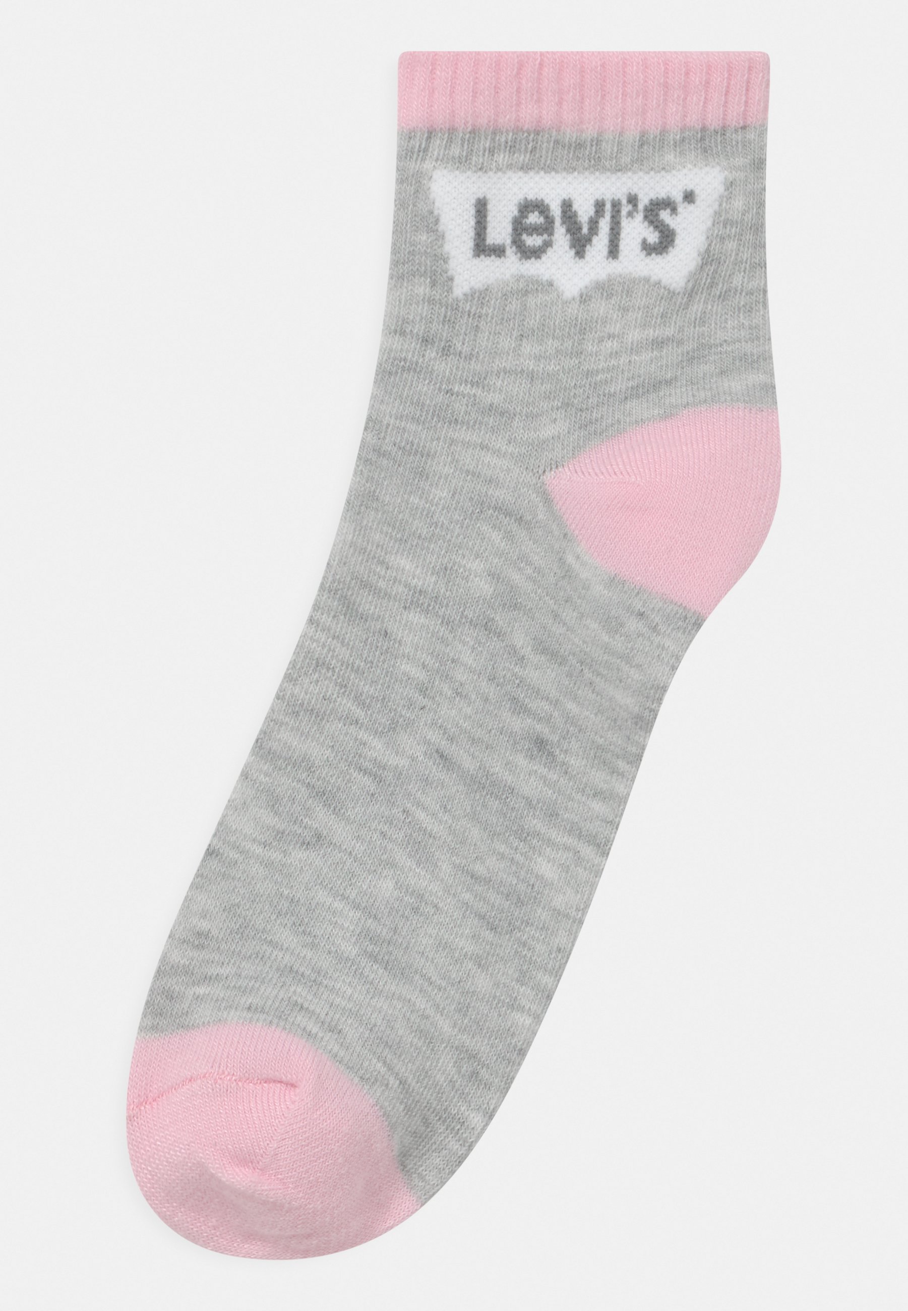 Levi's® BATWING MID CUT 3 PACK UNISEX - Socks - fairy tale/pink