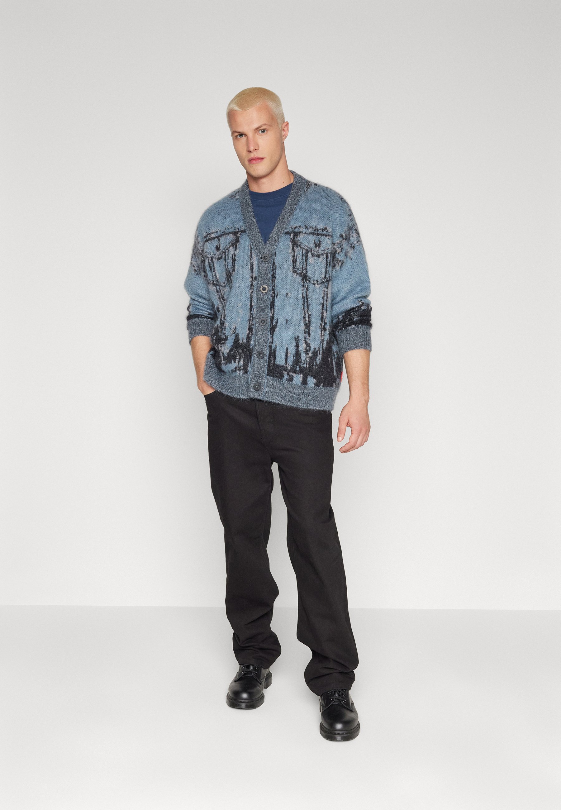 Diesel PETALO RUNWAY - Cardigan - blue