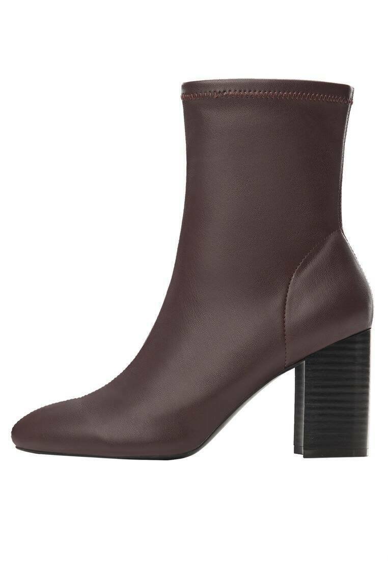 Mango LEO1 - High heeled ankle boots - bordeaux