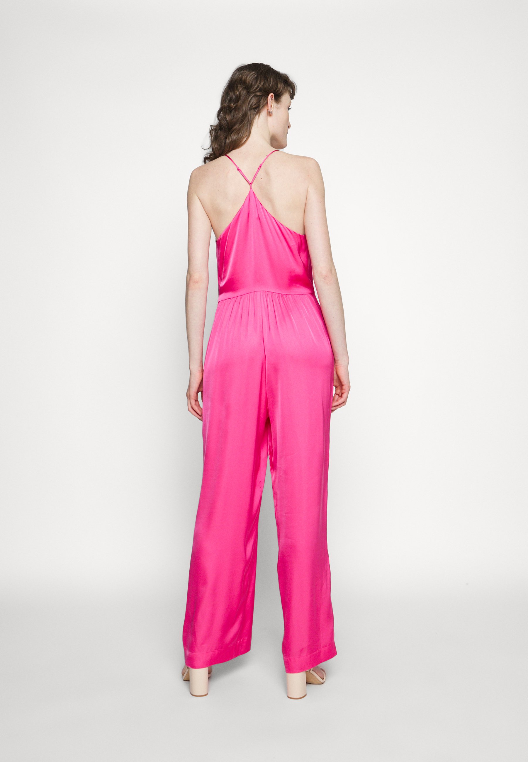 Scotch & Soda SHINY VNECK ALL IN ONE - Jumpsuit - pink punch/pink