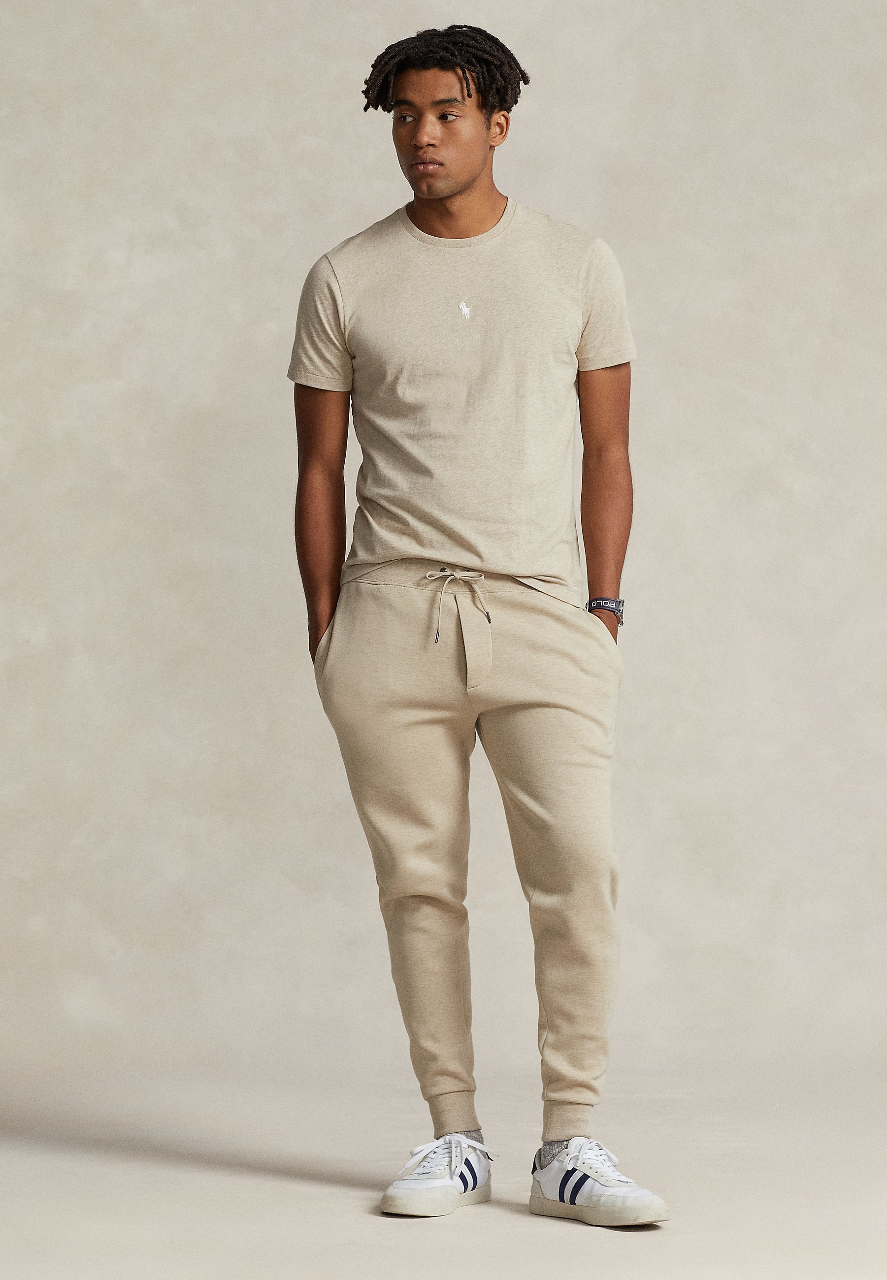 Polo Ralph Lauren SHORT SLEEVE - Basic T-shirt - sand heather/beige