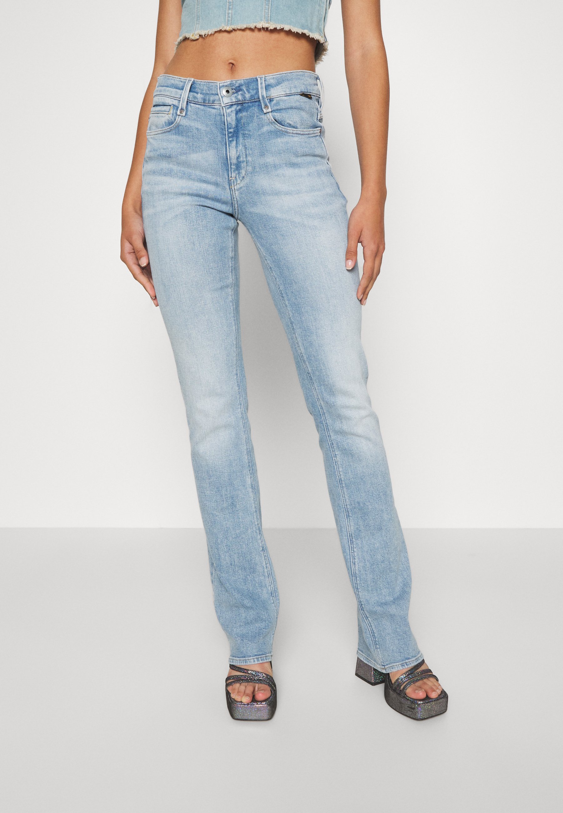 G-Star NOXER BOOTCUT - Bootcut jeans - vintage olympic blue/light-blue denim