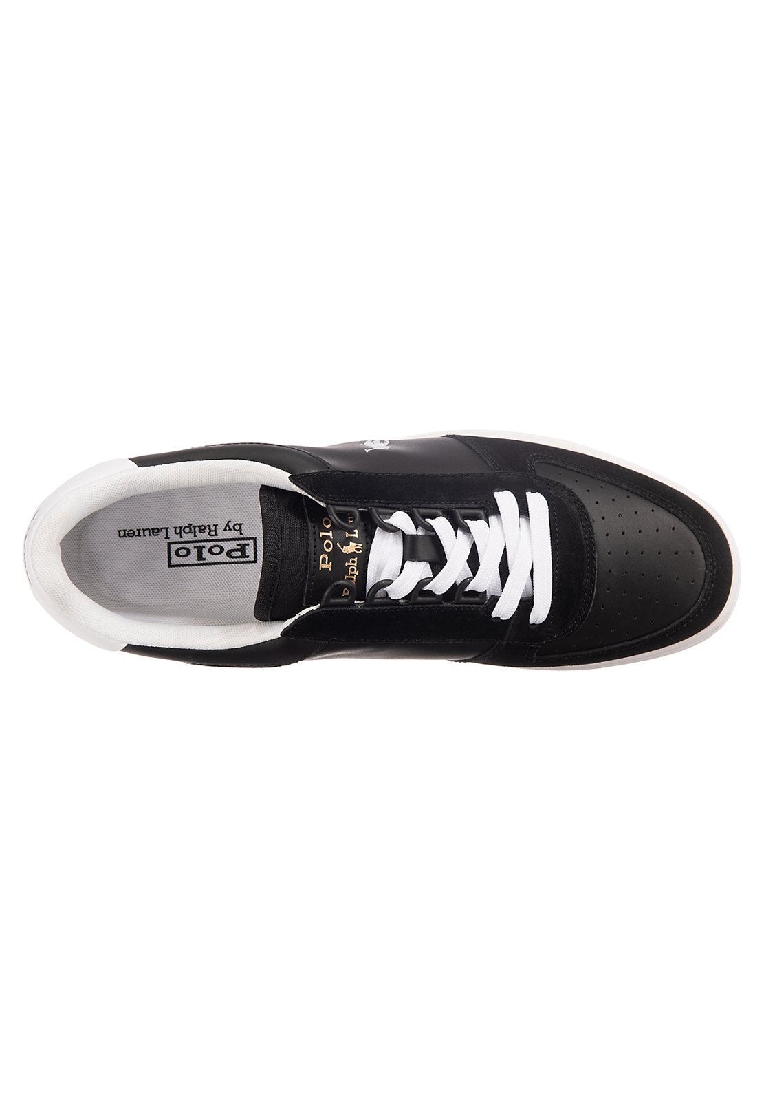 Polo Ralph Lauren POLO CRT PP-ATHLETIC - Trainers - black/white pp/black