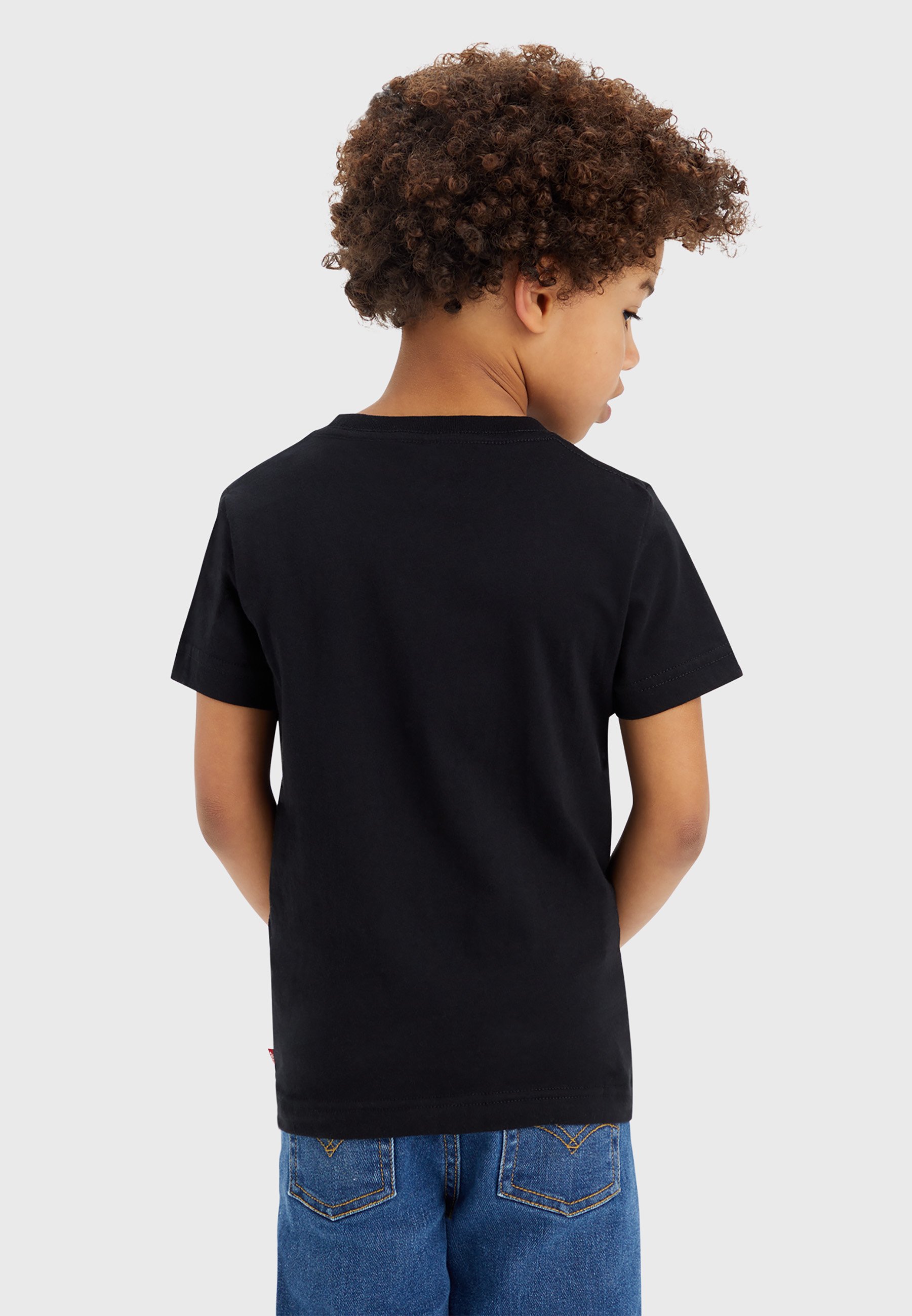 Levi's® OMBRE CHECKERED POSTER TEE - Print T-shirt - black