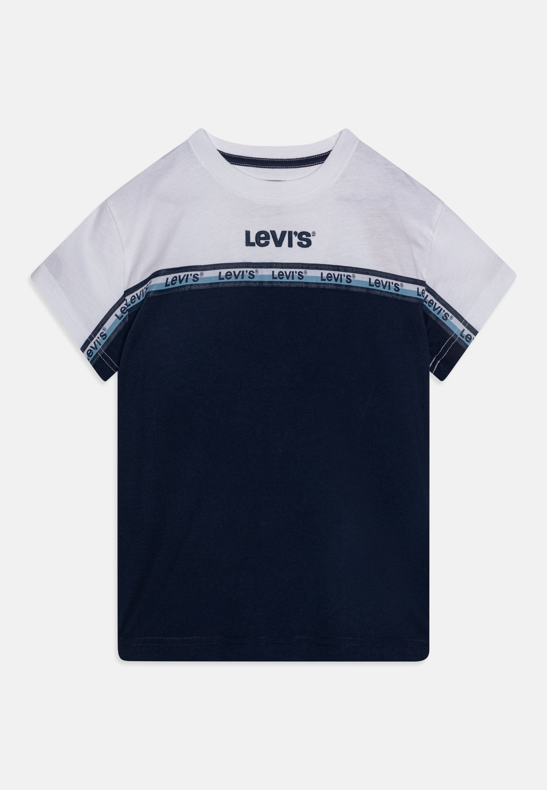 Levi's® LOGO TAPE TEE - Print T-shirt - bright white/white