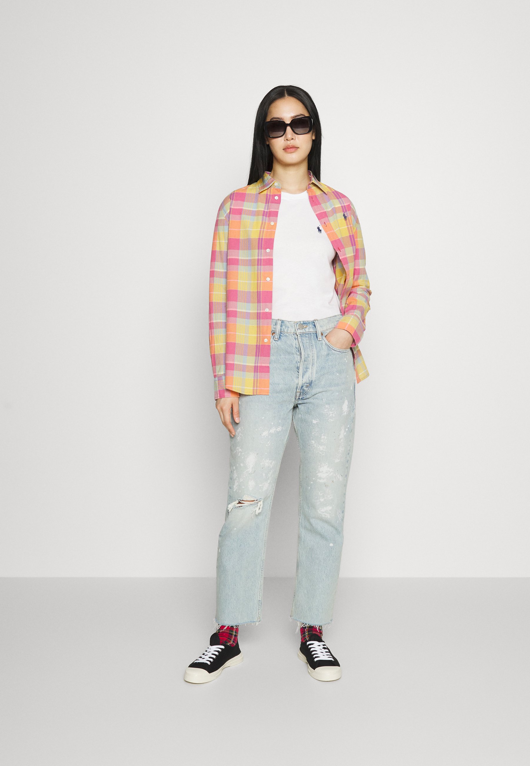 Polo Ralph Lauren LONG SLEEVE - Long sleeved top - white