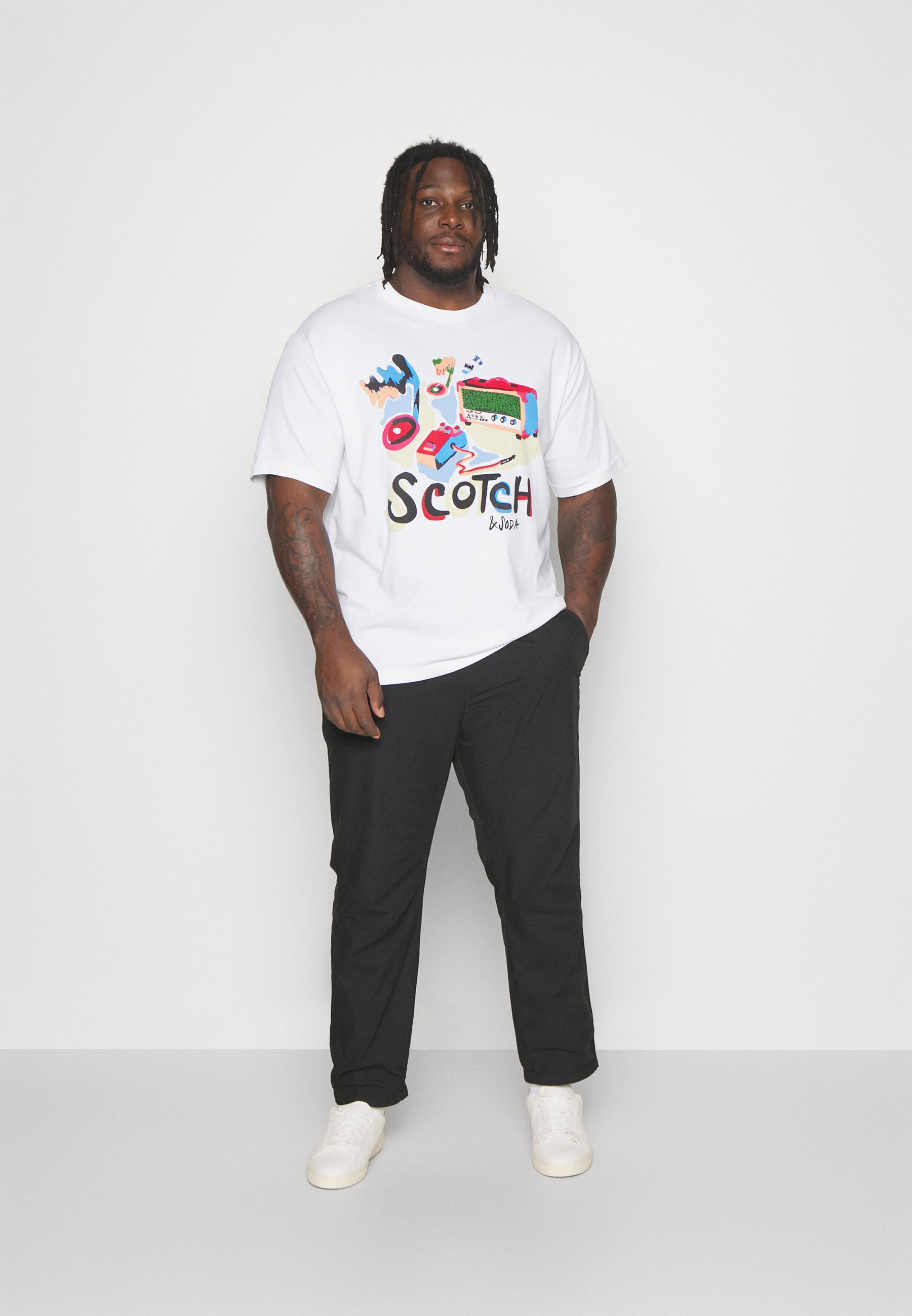 Scotch & Soda DAY TO NIGHT  - Print T-shirt - white
