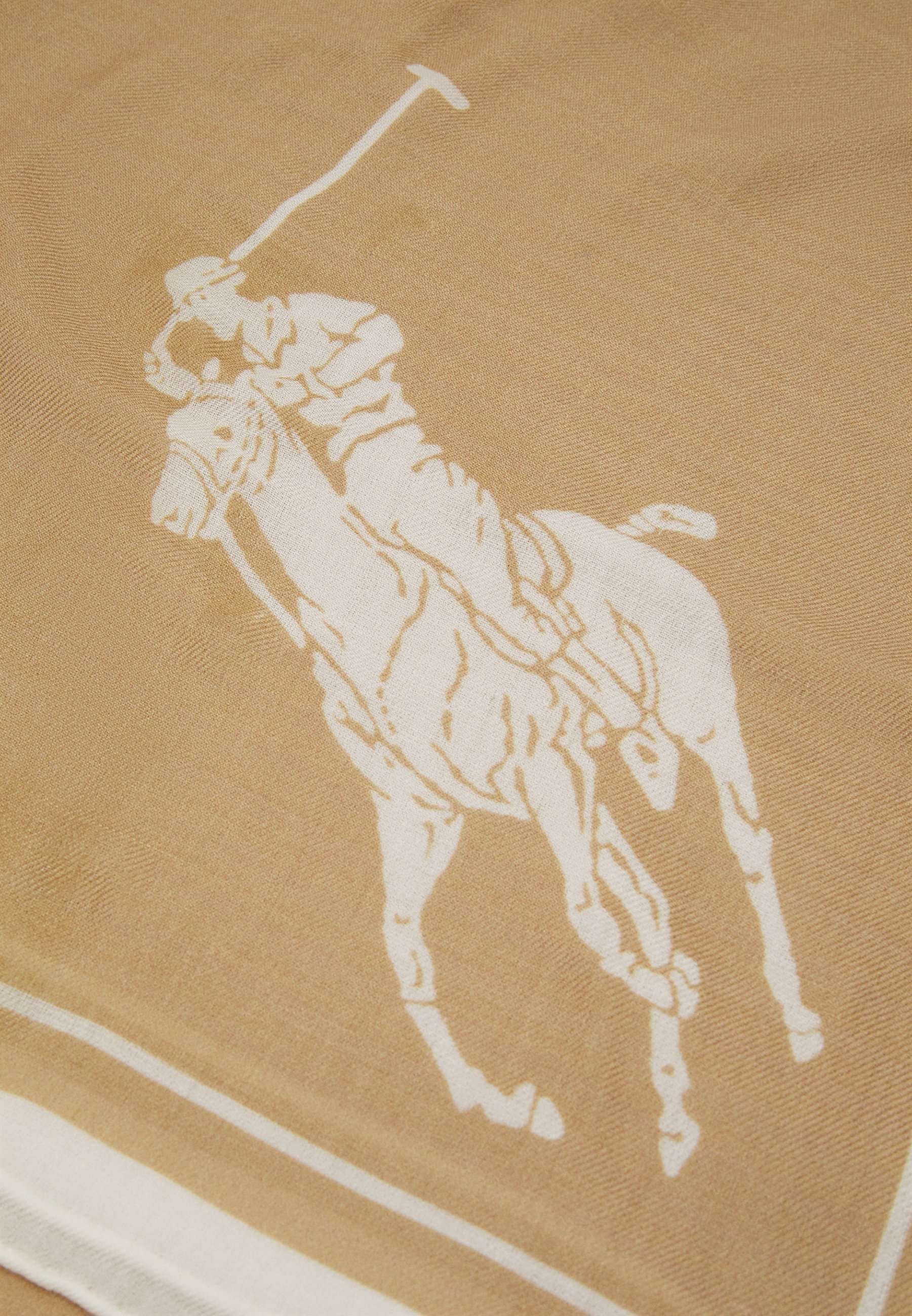 Polo Ralph Lauren PONY SQUARE  - Foulard - camel/cream/camel