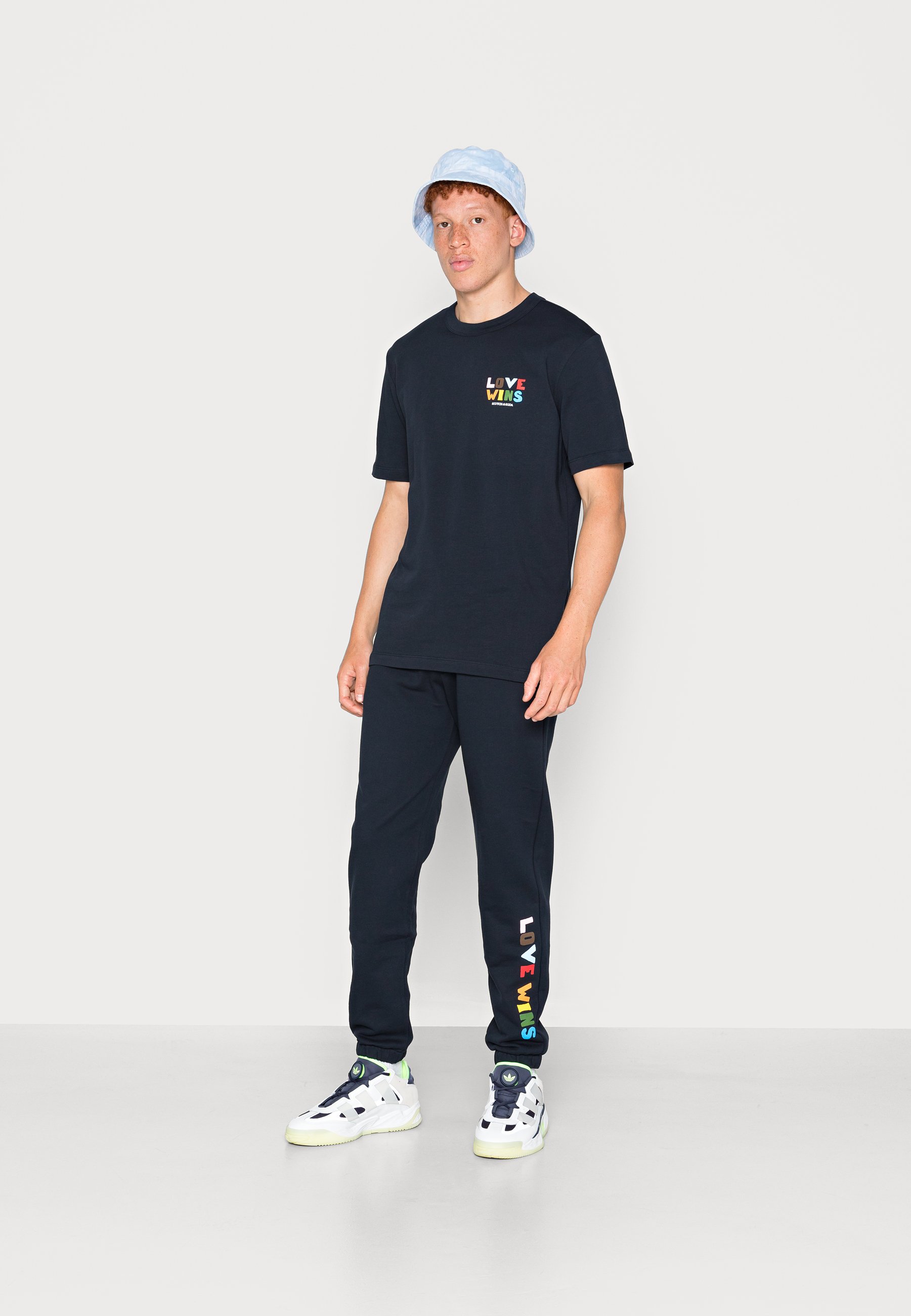 Scotch & Soda LOVE WINS UNISEX - Tracksuit bottoms - night/dark blue