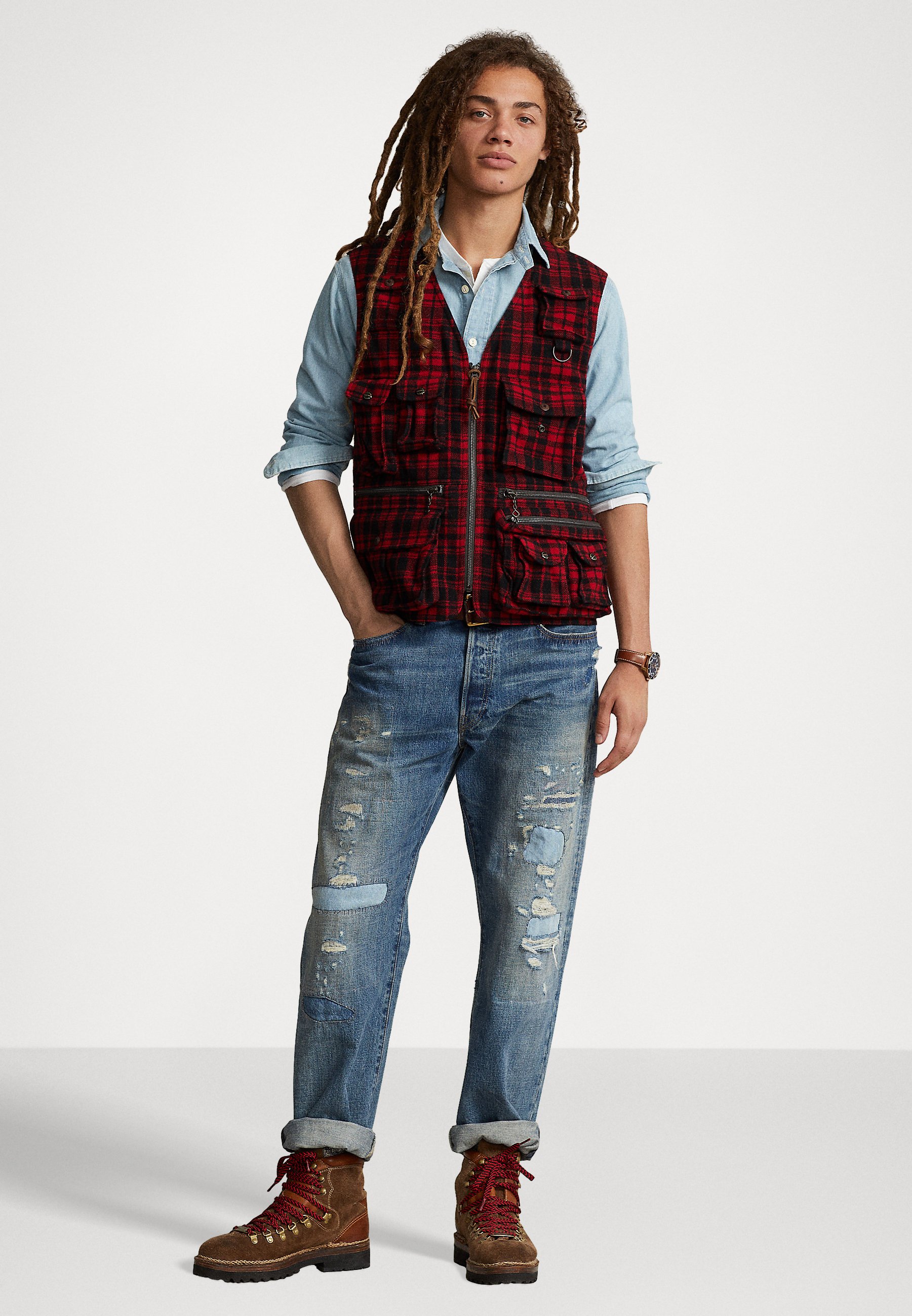 Polo Ralph Lauren OUTDOOR VEST - Waistcoat - red vintage/red