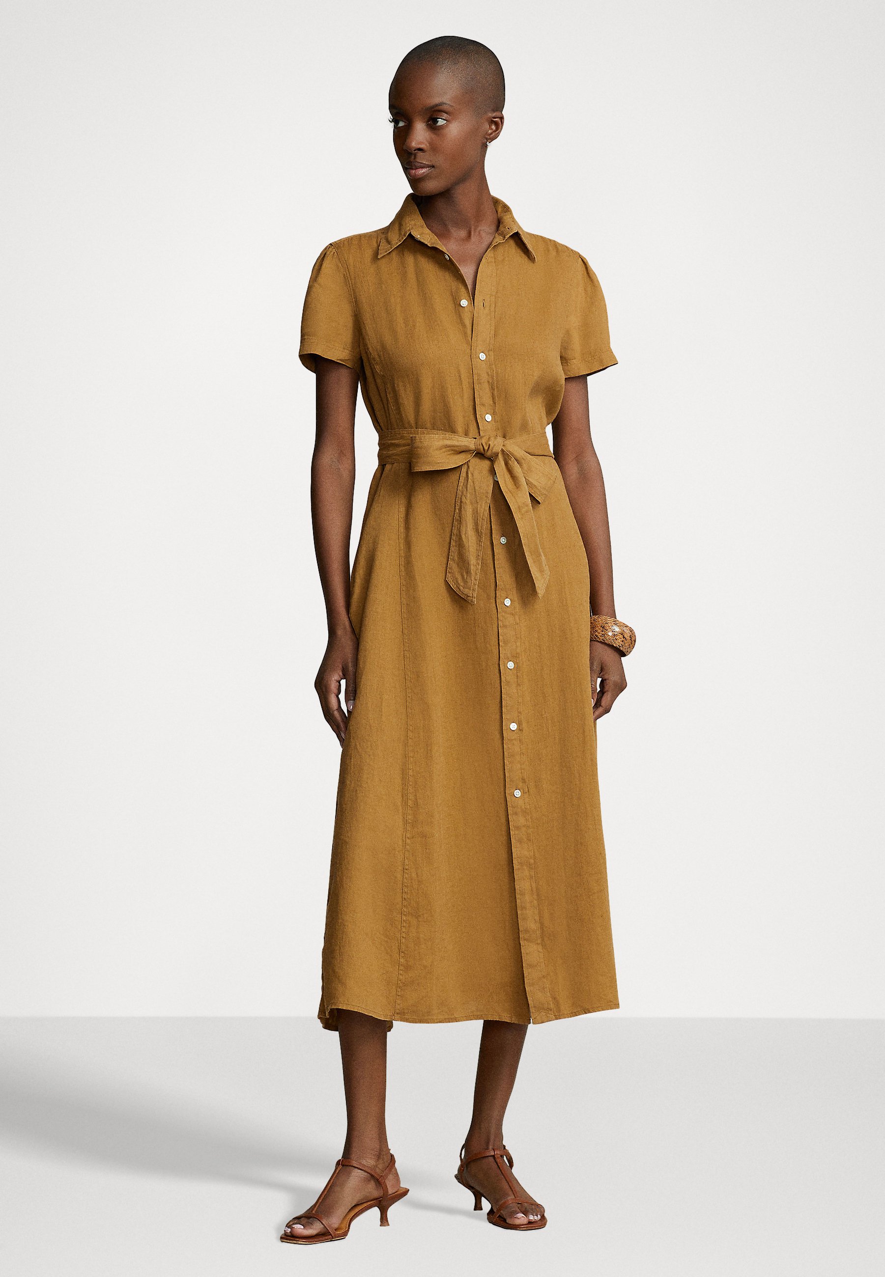 Polo Ralph Lauren DAY DRESS - Shirt dress - cafe brown/brown